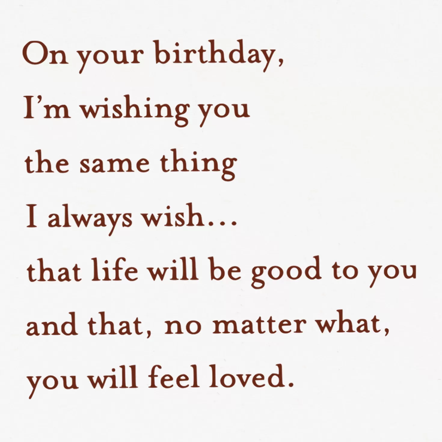 Birthday>Hallmark A Wish That You Feel Loved Birthday Card For Dad