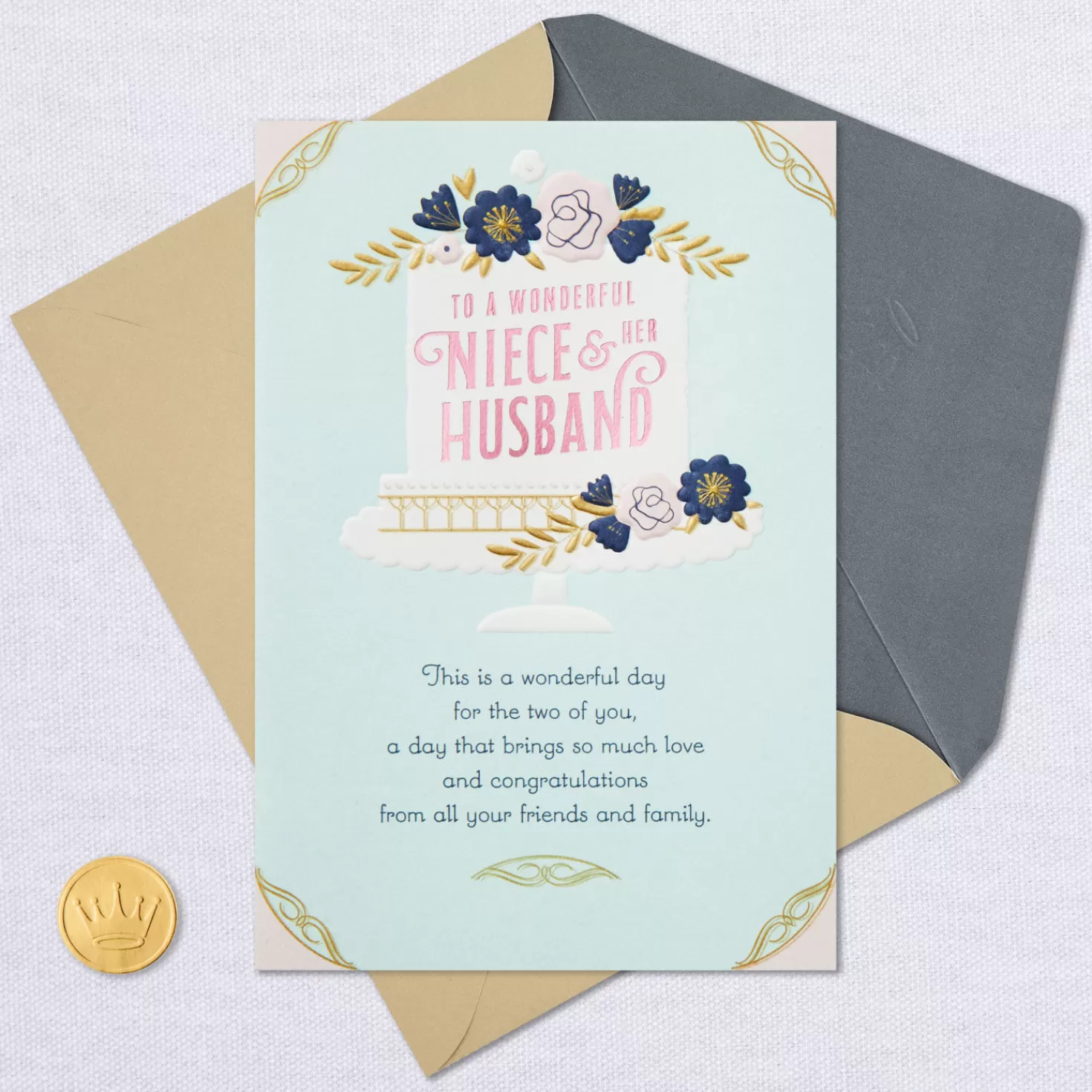 Hot A Wonderful Day Wedding Card For Niece And Her Husband Wedding