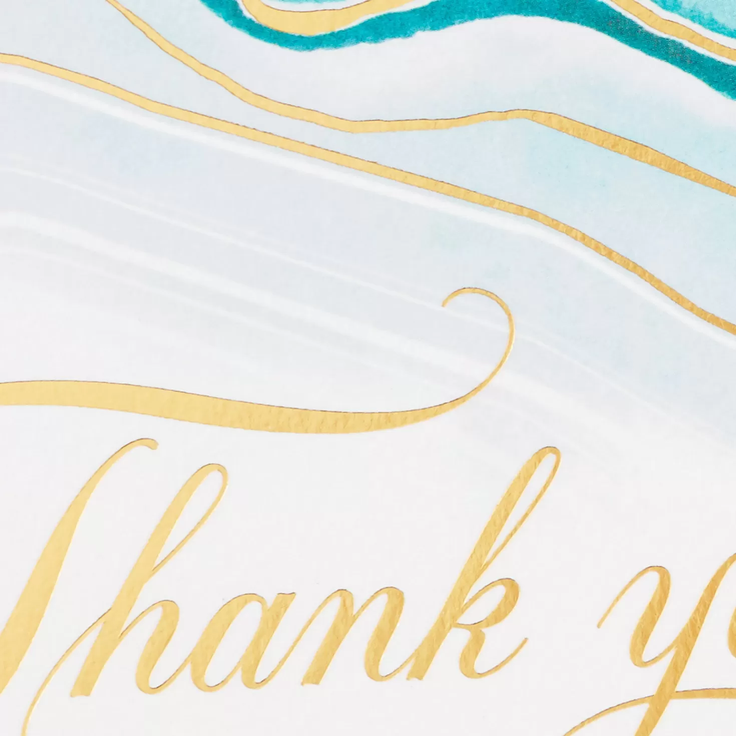Discount Abstract Waves Boxed Blank Sympathy Thank-You Notes, Pack Of 20 Thank You