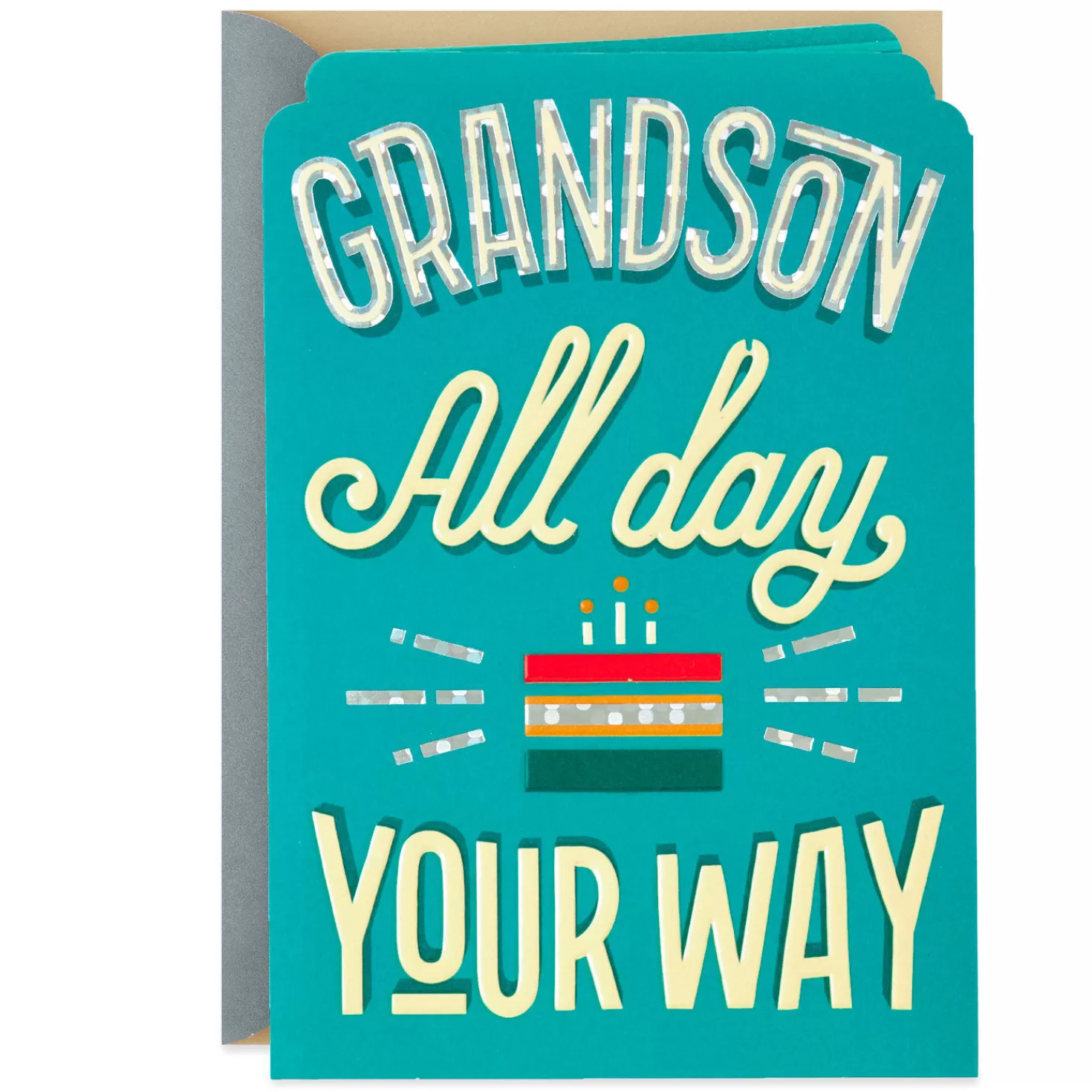 Birthday>Hallmark All Day Your Way Birthday Card For Grandson