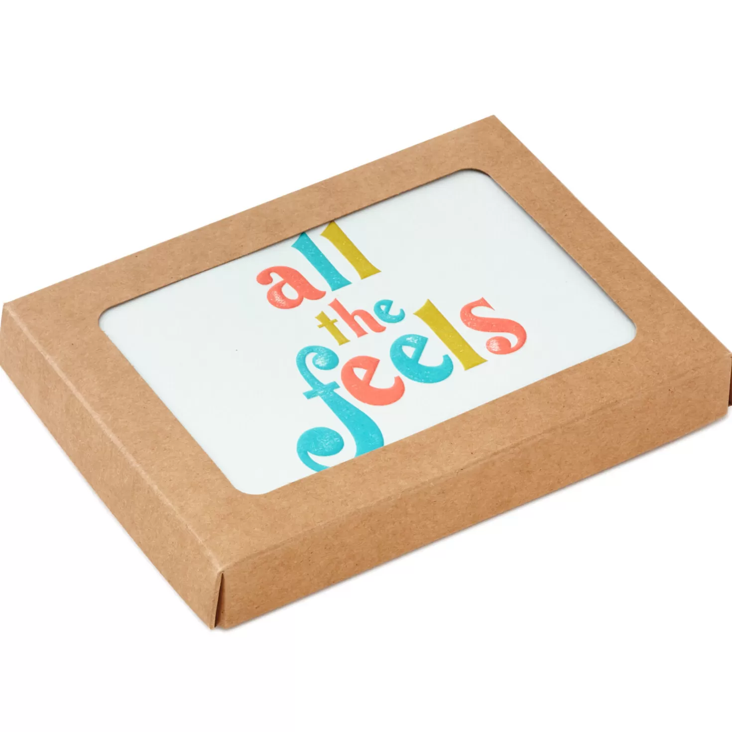 Cheap All The Feels Boxed Blank Note Cards Multipack, Pack Of 10 Thank You