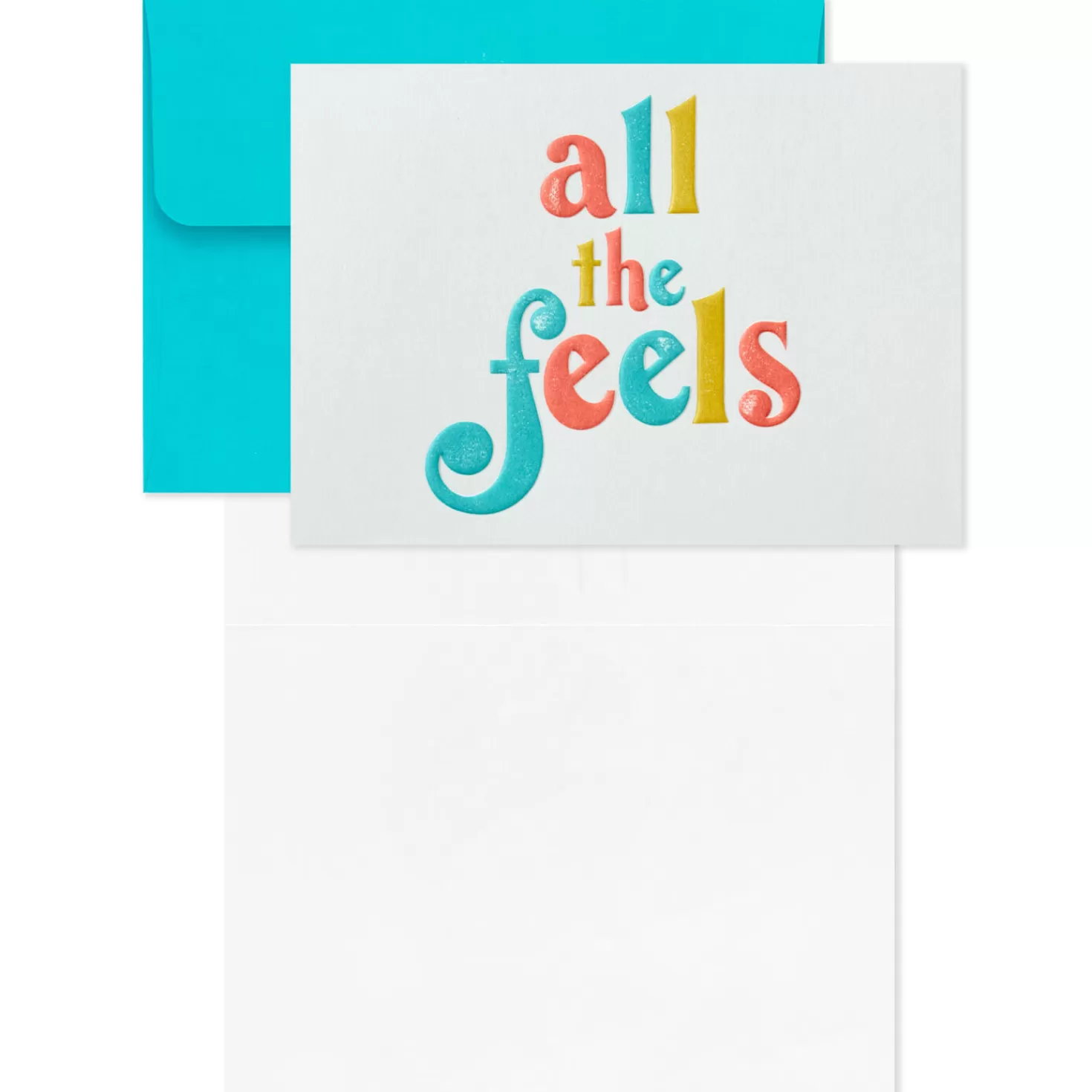 Cheap All The Feels Boxed Blank Note Cards Multipack, Pack Of 10 Thank You
