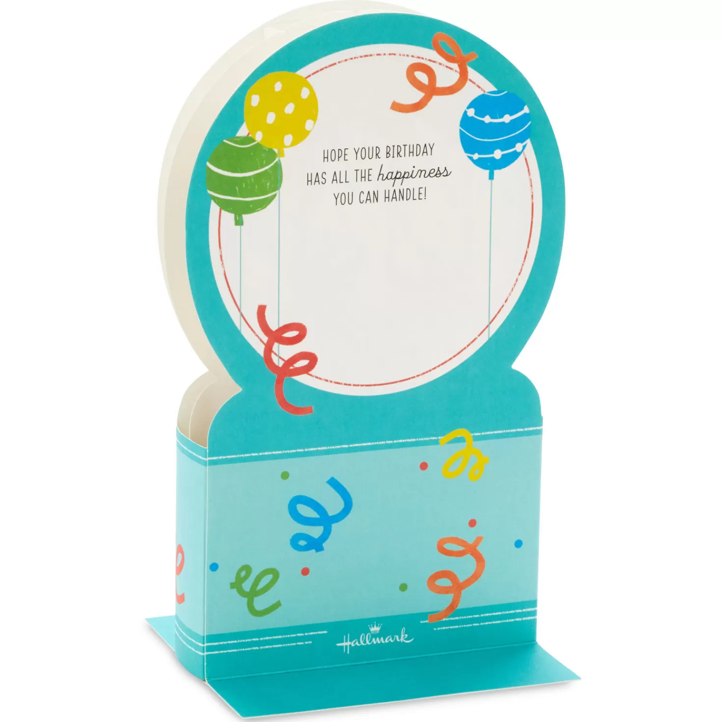 Birthday>Hallmark All The Happiness Snow Globe Musical 3D Birthday Card With Motion