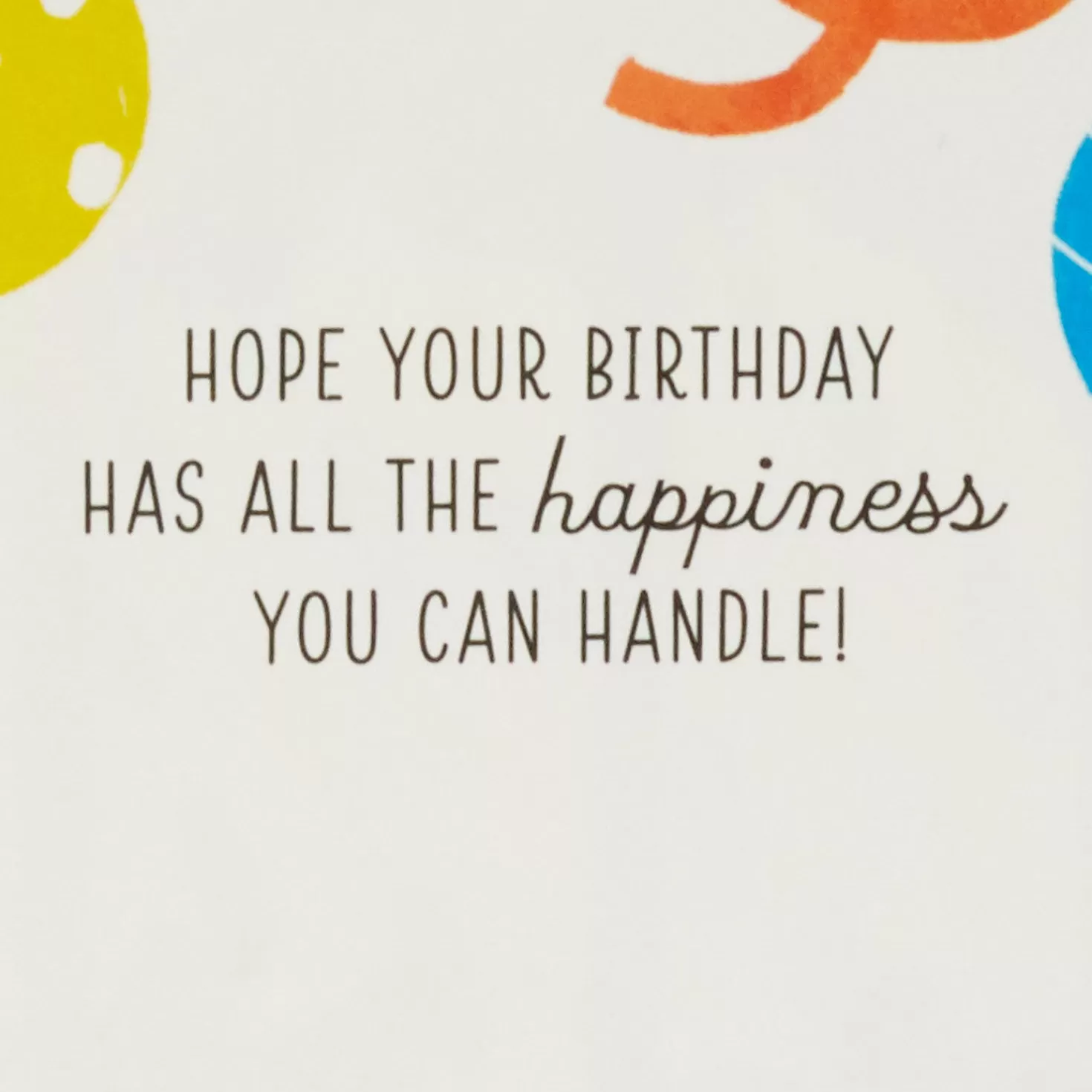 Birthday>Hallmark All The Happiness Snow Globe Musical 3D Birthday Card With Motion