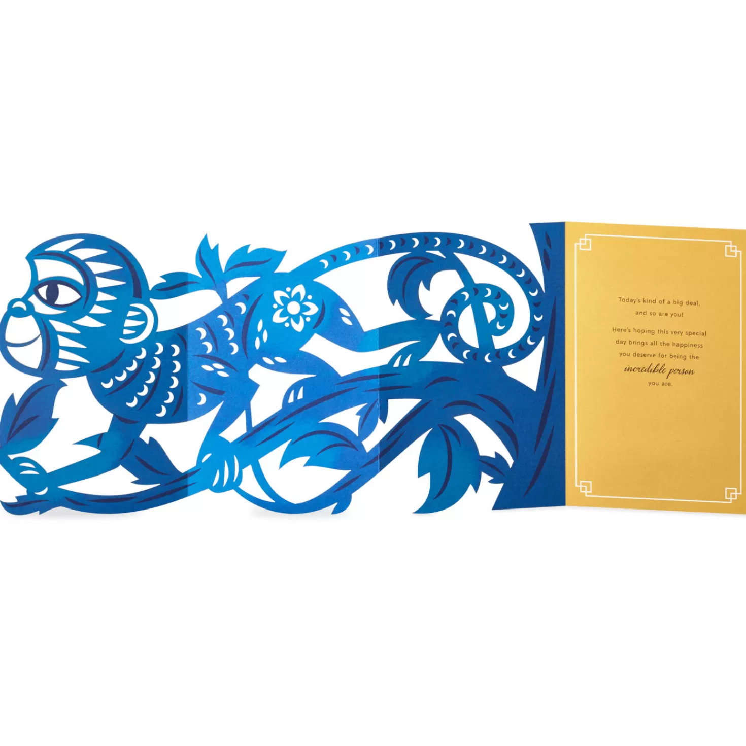 Birthday>Hallmark All The Happiness You Deserve Year Of The Monkey Birthday Card