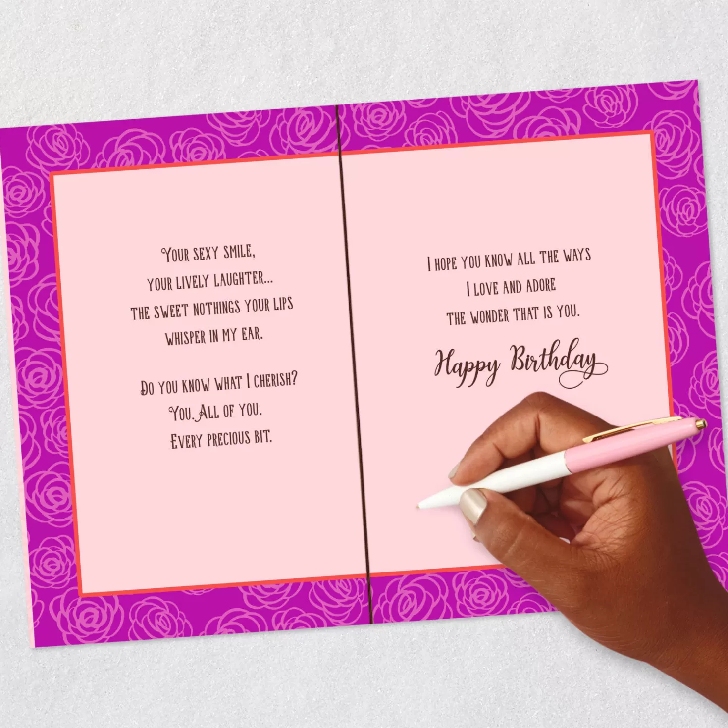 Birthday>Hallmark All The Ways I Love And Adore You Romantic Birthday Card