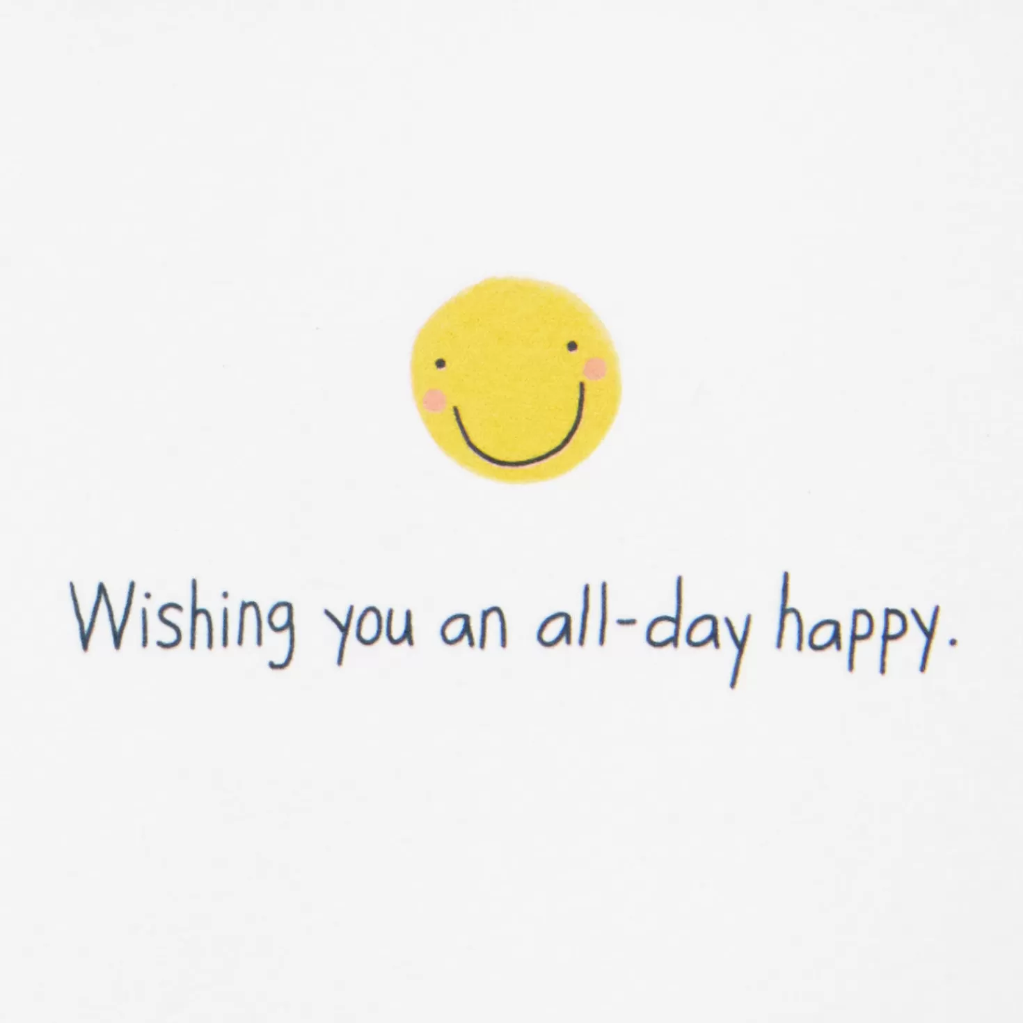 Cheap All-Day Happy Smiley Faces Birthday Card Encouragement