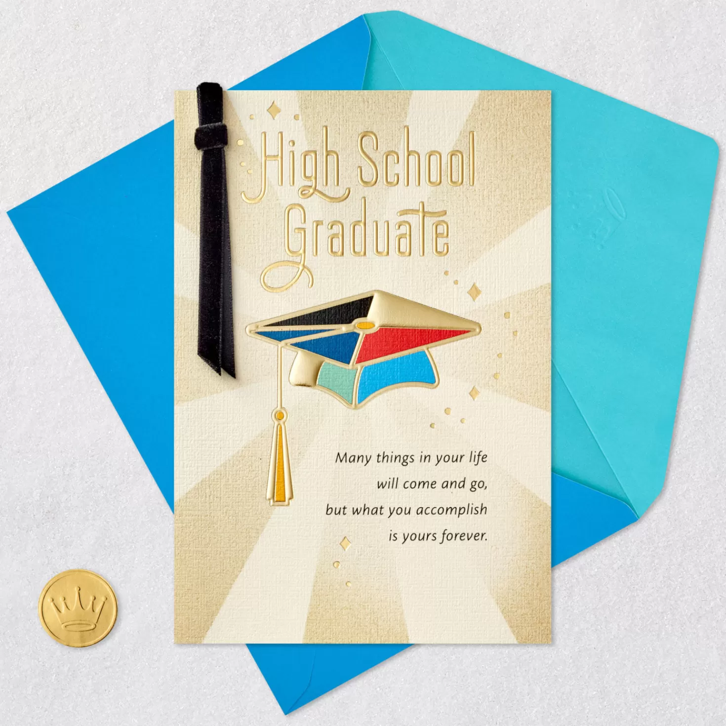 Flash Sale An Accomplishment That's Yours Forever High School Graduation Card Graduation
