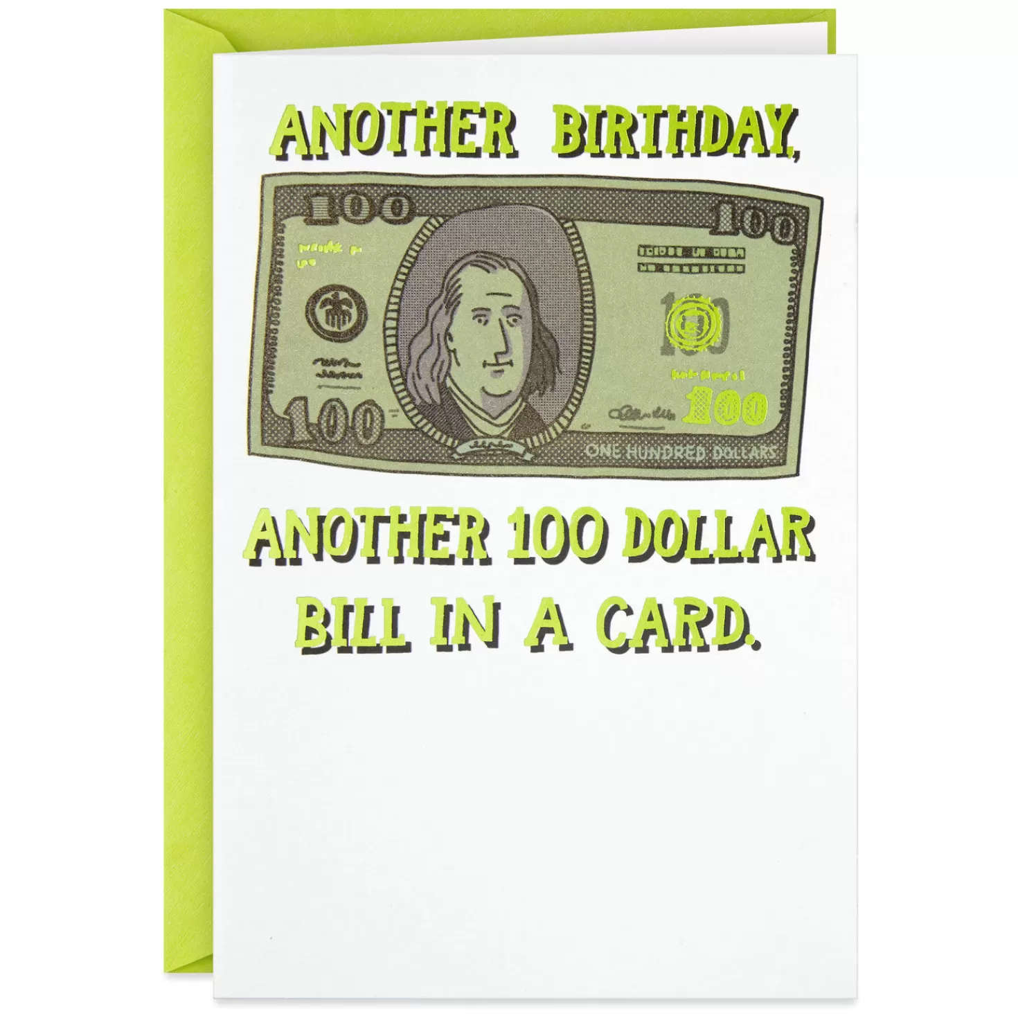 Birthday>Hallmark Another $100 Bill Funny Birthday Card