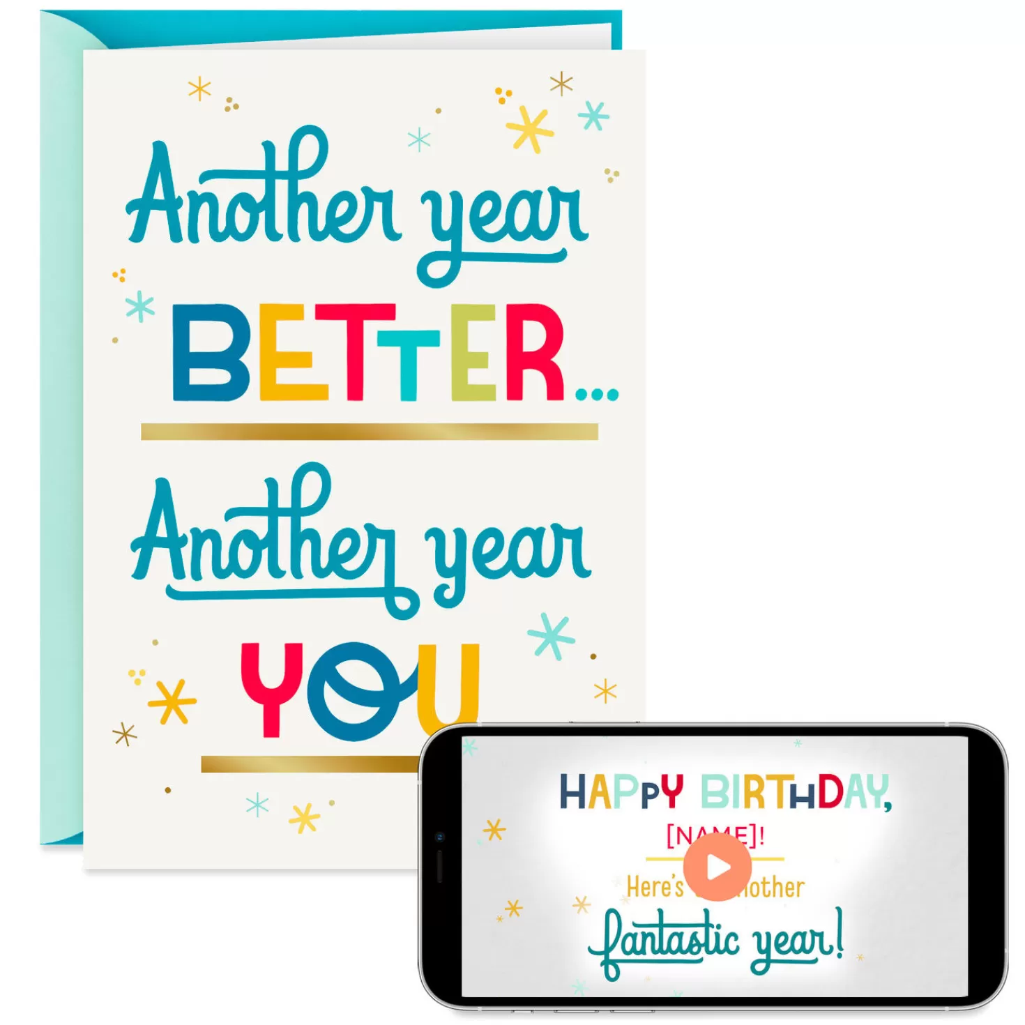 Birthday>Hallmark Another Year Wonderful Video Greeting Birthday Card