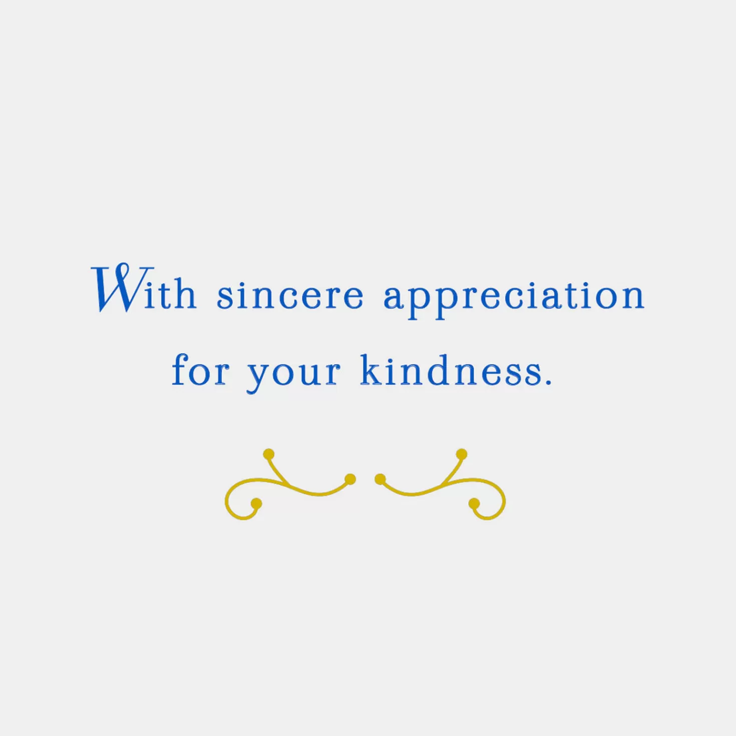 Cheap Appreciate Your Kindness Thank-You Card Thank You