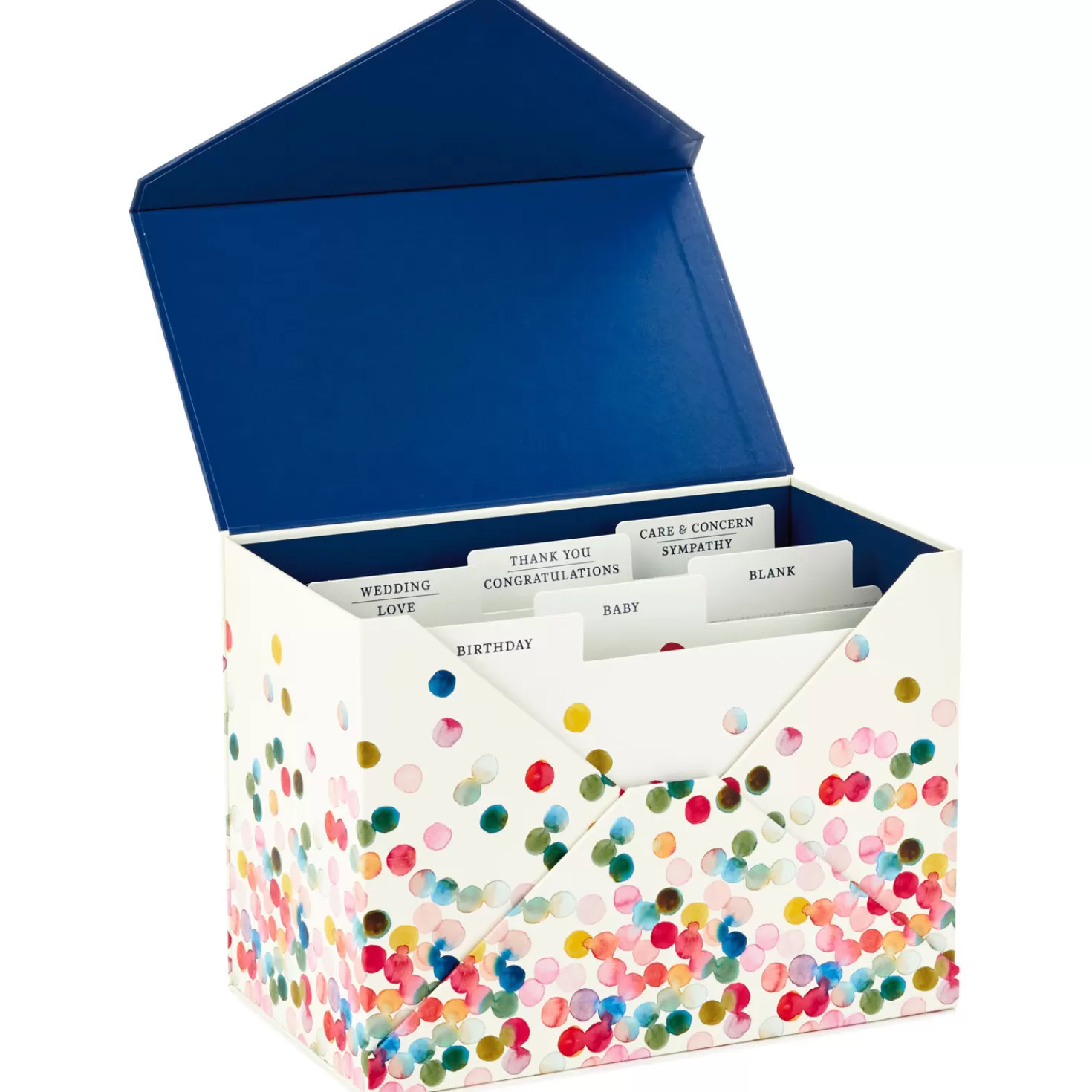 Birthday>Hallmark Assorted All-Occasion Cards In Polka Dot Organizer Box, Box Of 24