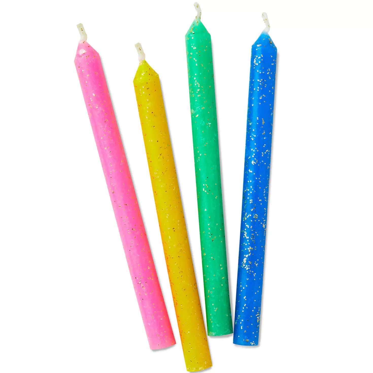 Birthday>Hallmark Assorted Color With Glitter Birthday Candles, Set Of 16