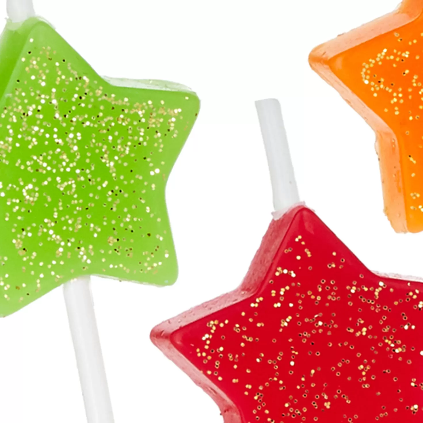 Birthday>Hallmark Assorted Color With Glitter Star-Shaped Birthday Candles, Set Of 6