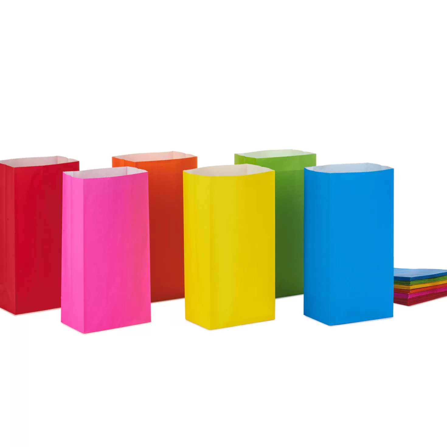 Birthday>Hallmark Assorted Colors Paper Goodie Bags, Pack Of 30