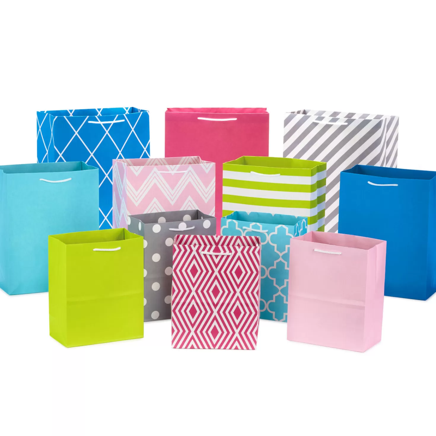 Outlet Assorted Designs And Sizes 12-Pack Gift Bags Wedding
