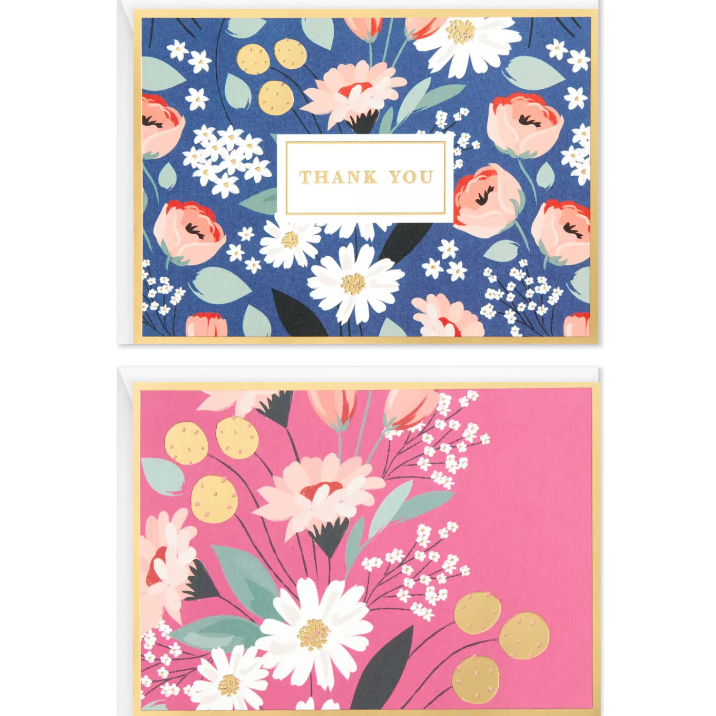 Hot Assorted Floral Blank Thank-You Notes And Note Cards, Box Of 50 Thank You