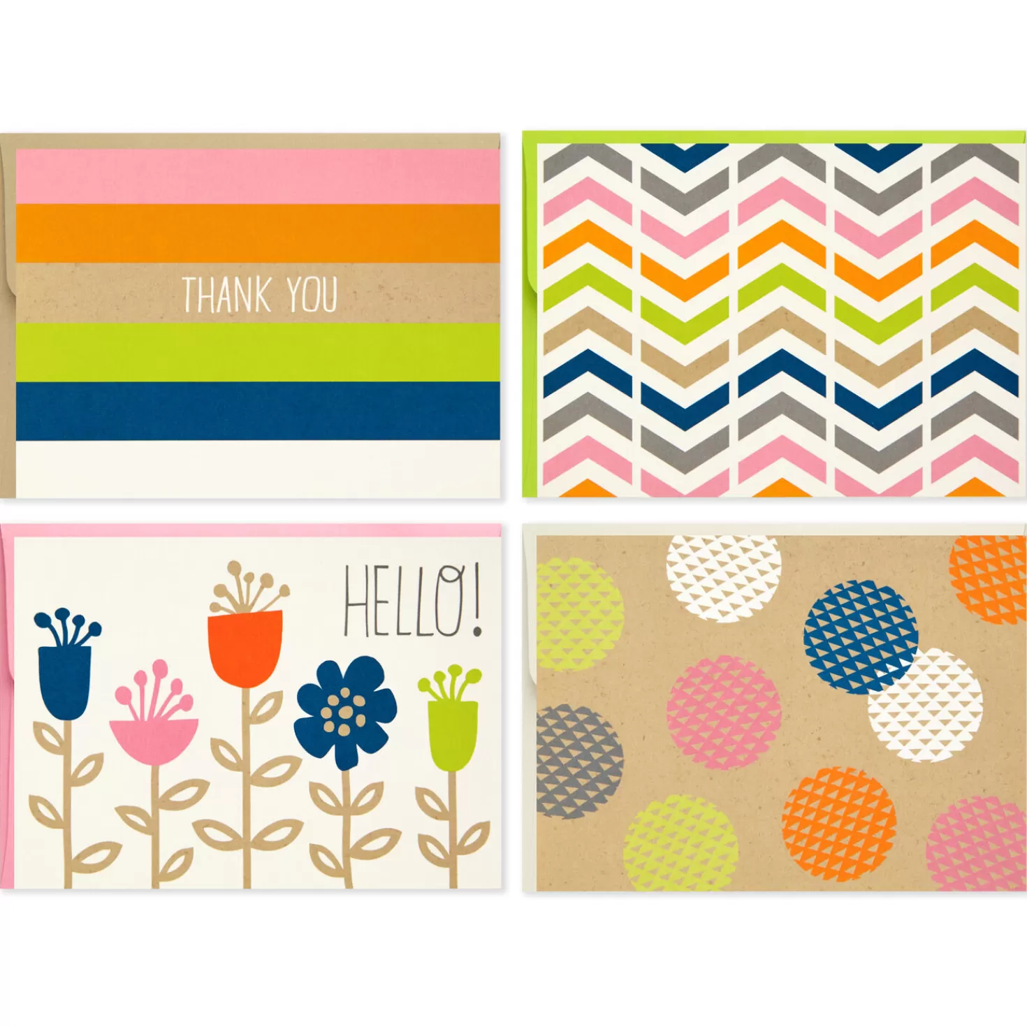 Best Assorted Kraft Blank Note Cards And Thank-You Notes, Box Of 40 Thank You