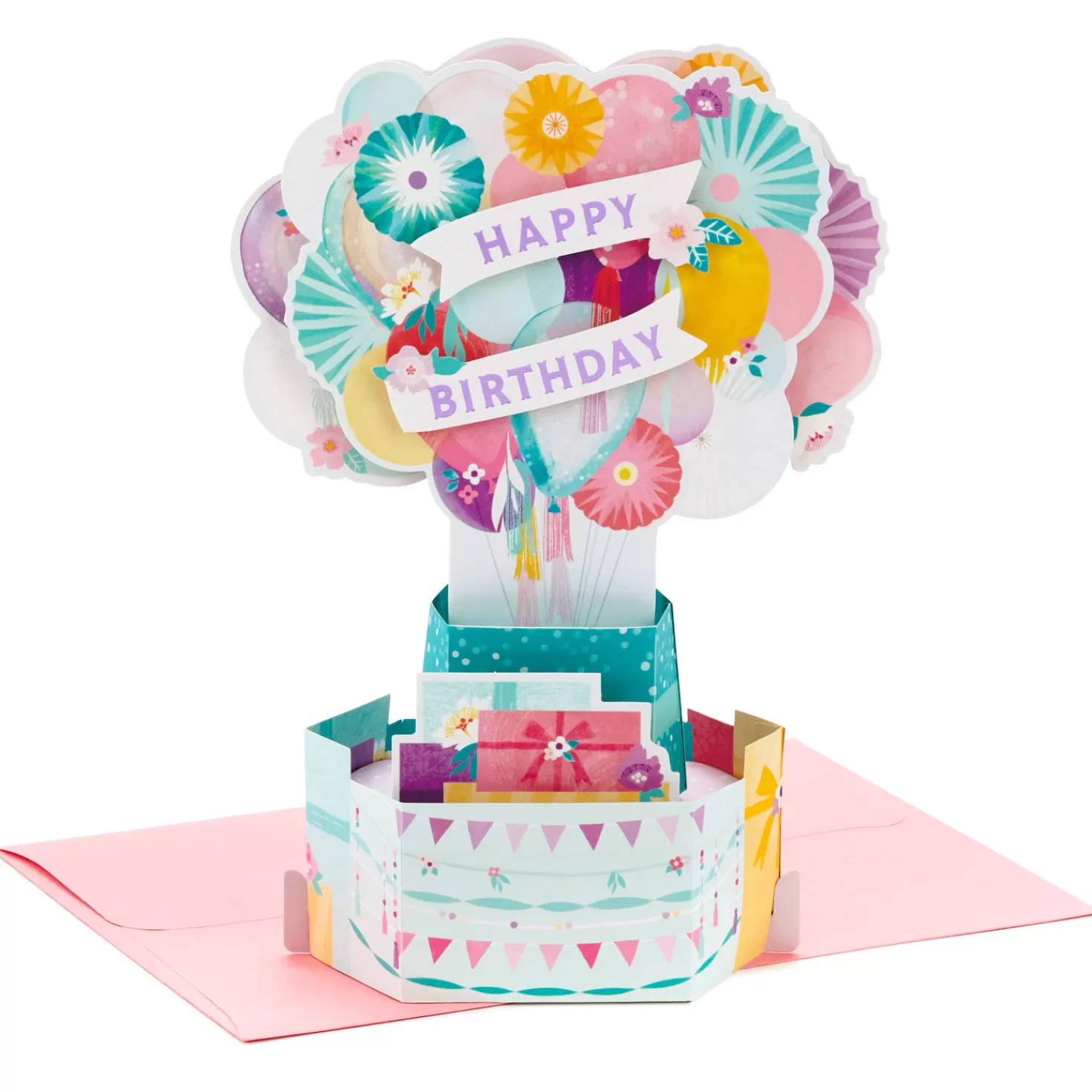 Birthday>Hallmark Balloons And Presents 3D Pop-Up Birthday Card