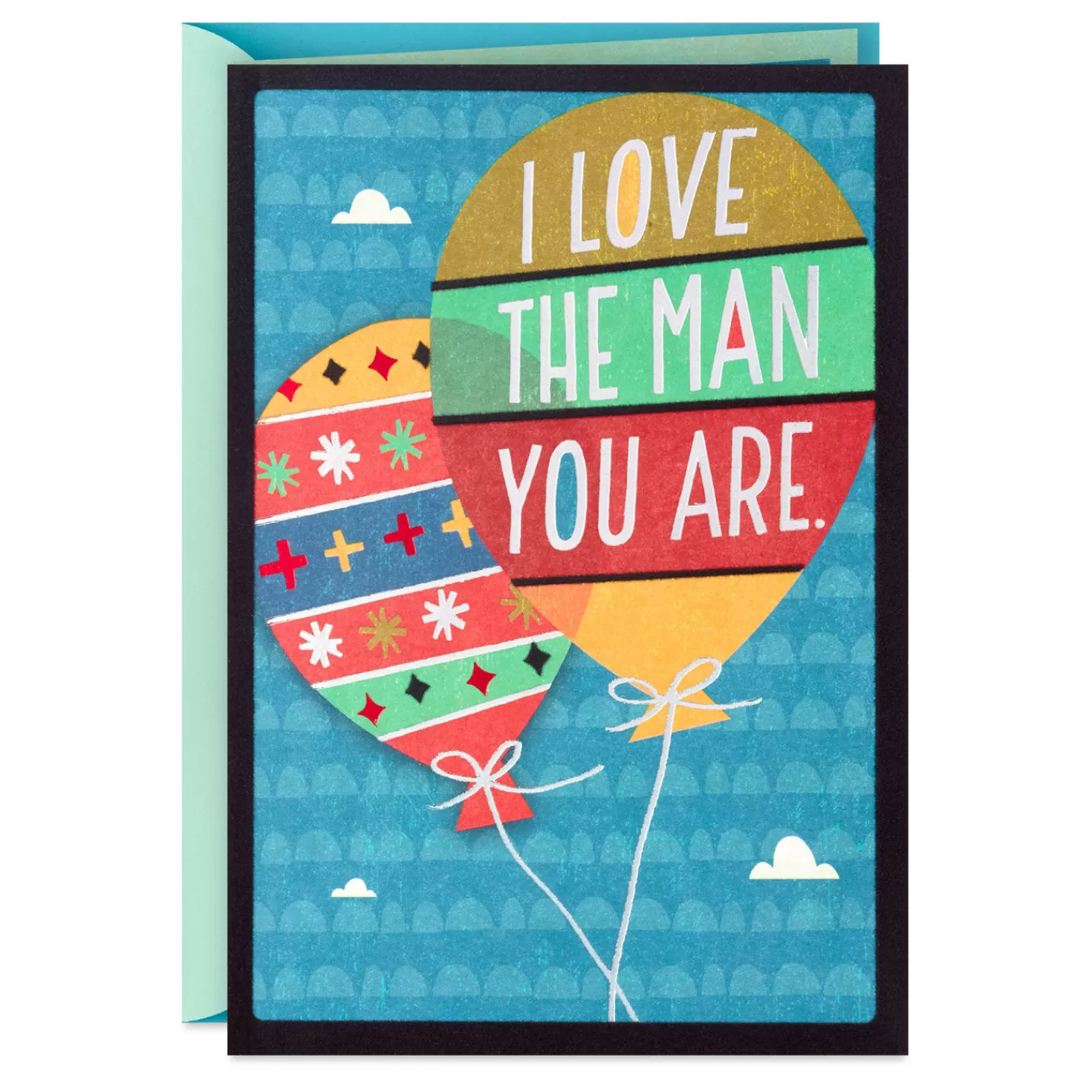 Birthday>Hallmark Balloons For The Man I Love Birthday Card