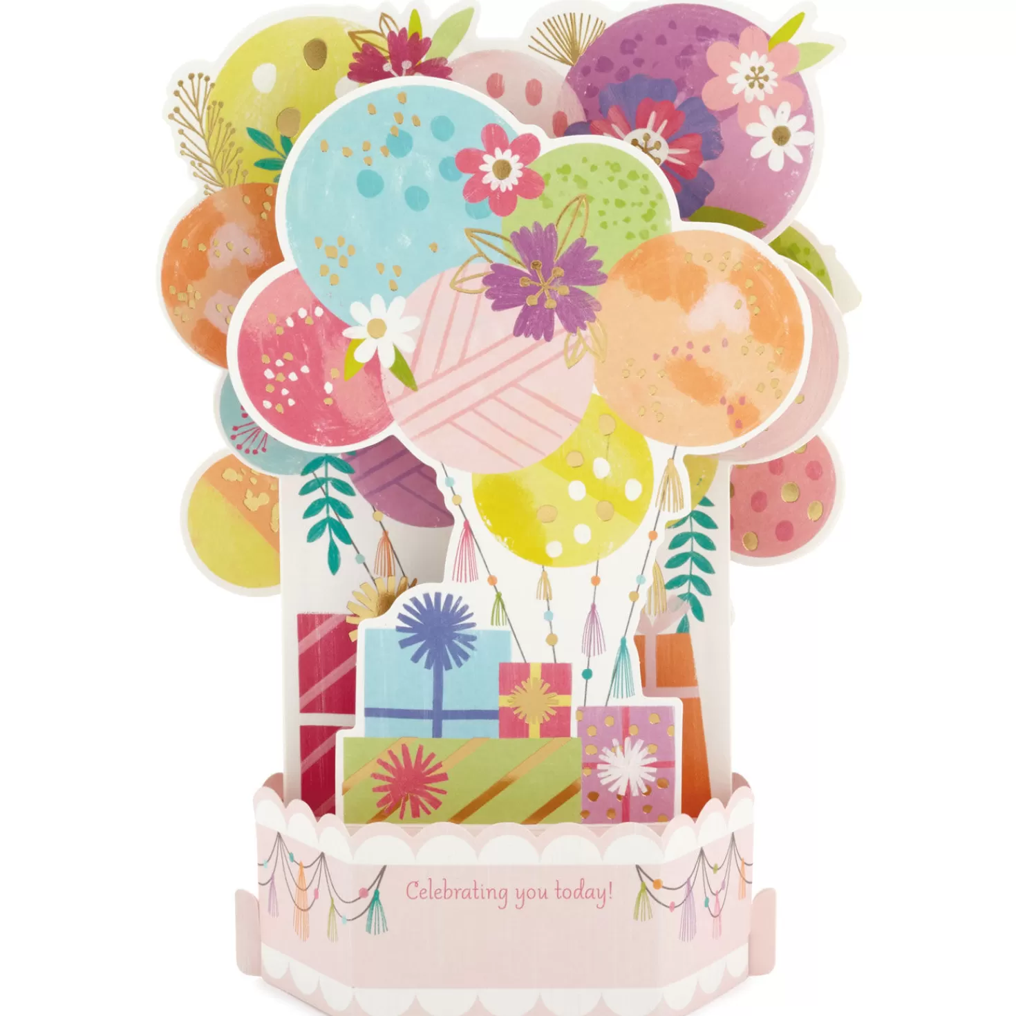Birthday>Hallmark Balloons Musical 3D Pop-Up Birthday Card With Light