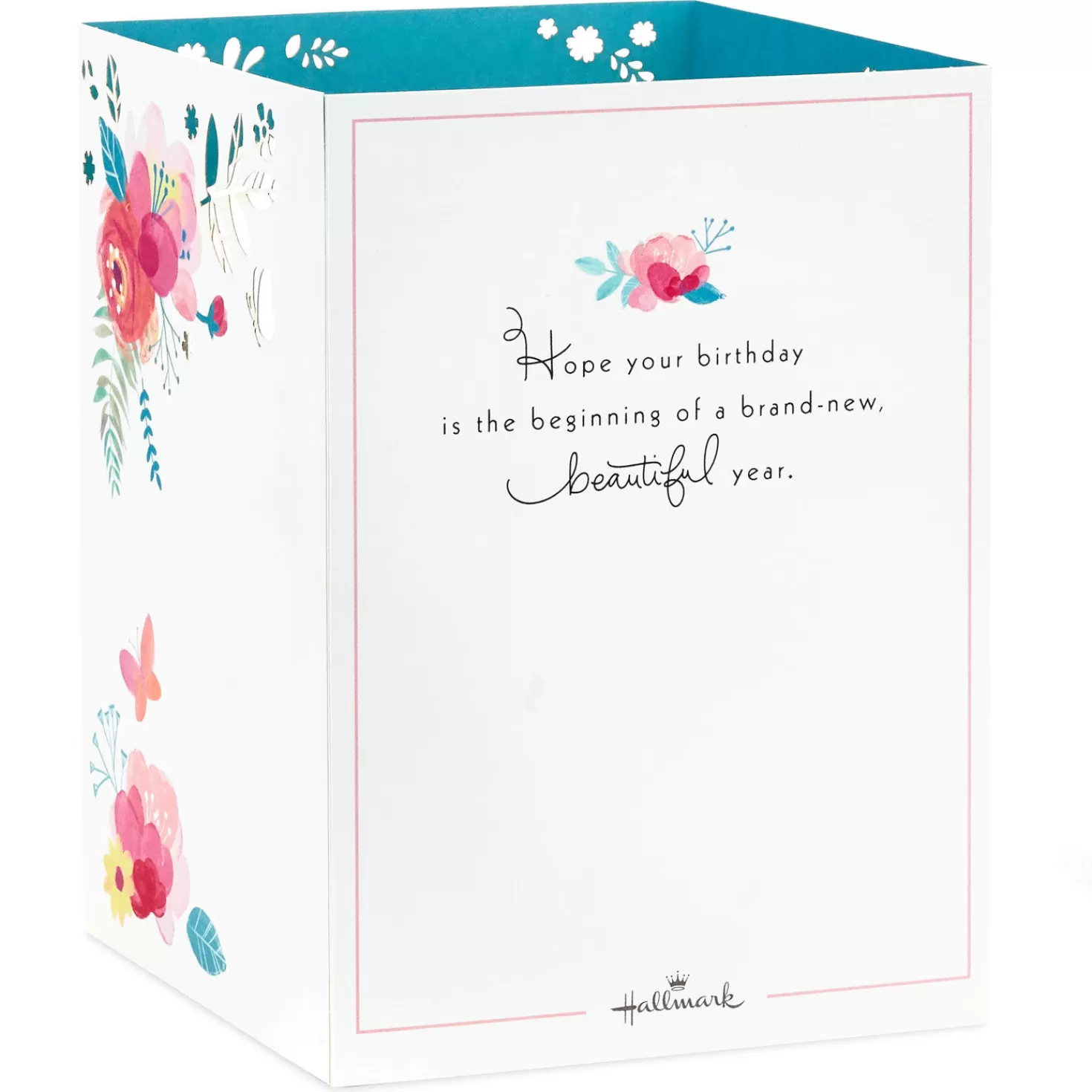 Birthday>Hallmark Beautiful Year Butterfly On Flowers 3D Pop-Up Birthday Card