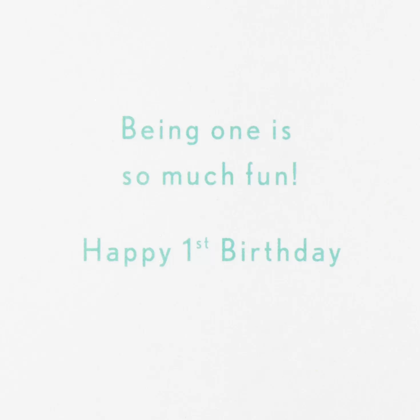 Birthday>Hallmark Being 1 Is Fun Confetti First Birthday Card