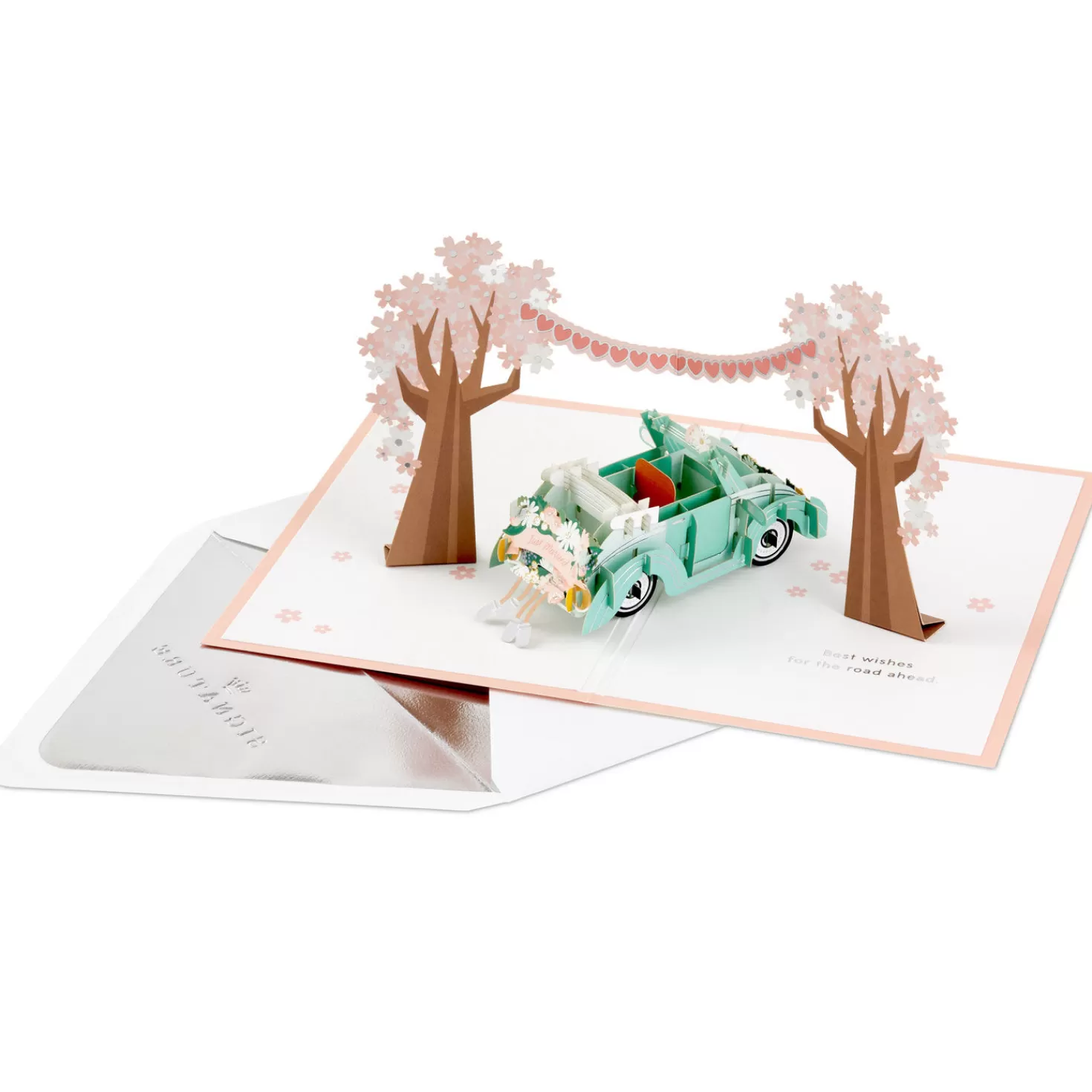 Best Best Wishes For The Road Ahead 3D Pop-Up Wedding Card Wedding