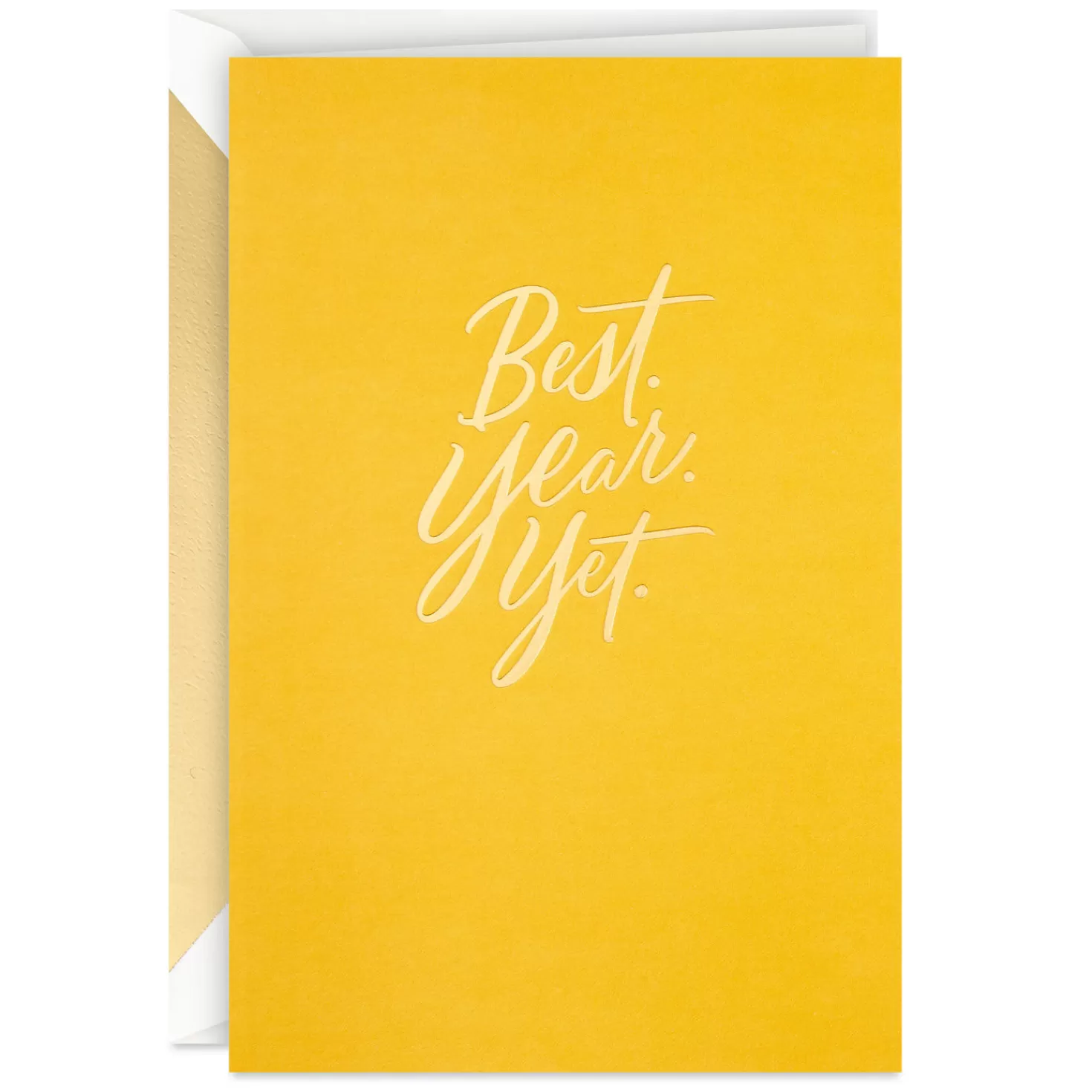 Birthday>Hallmark Best Year Yet Gold Birthday Card