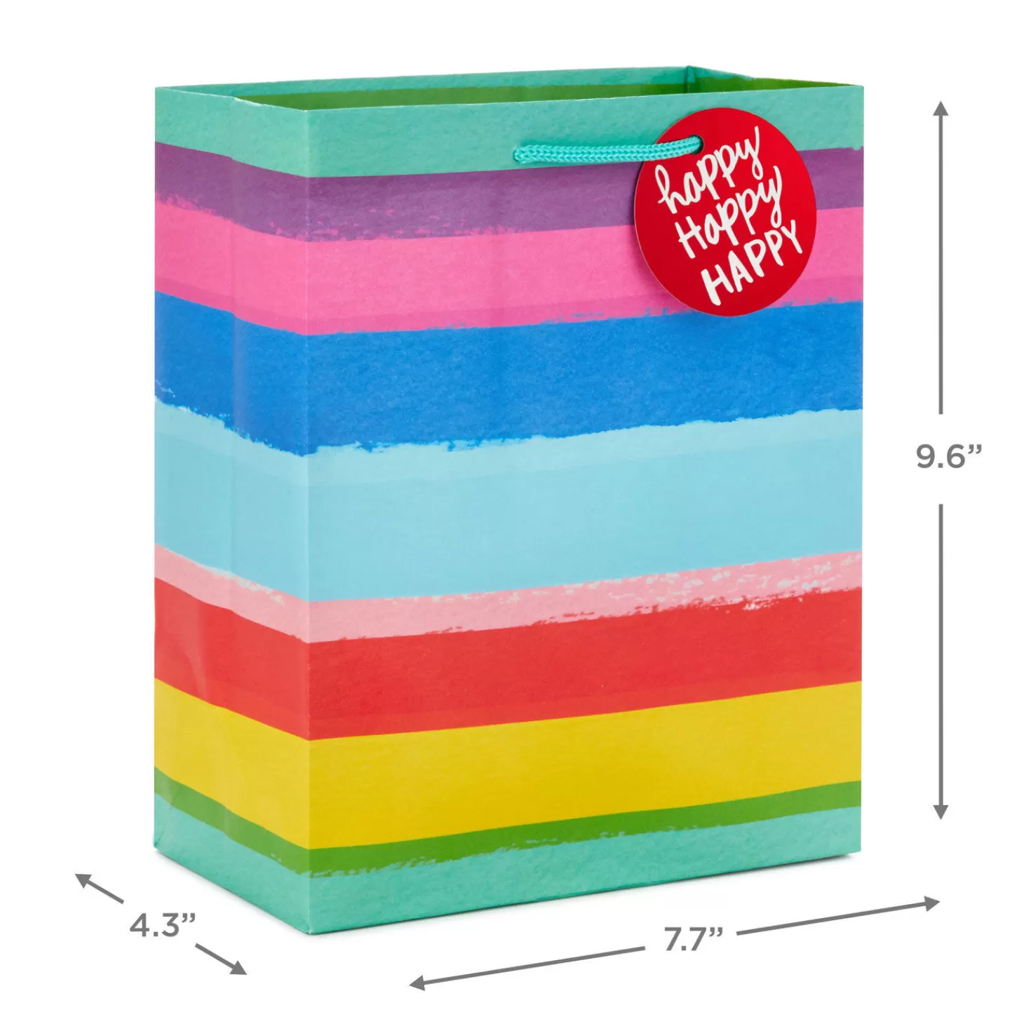 Birthday>Hallmark Birthday Rainbow 8-Pack Gift Bags, Assorted Sizes And Designs