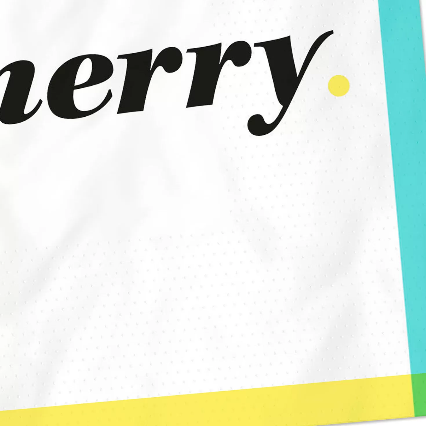 Flash Sale Black And White " Be Merry" Cocktail Napkins, Set Of 16 Graduation