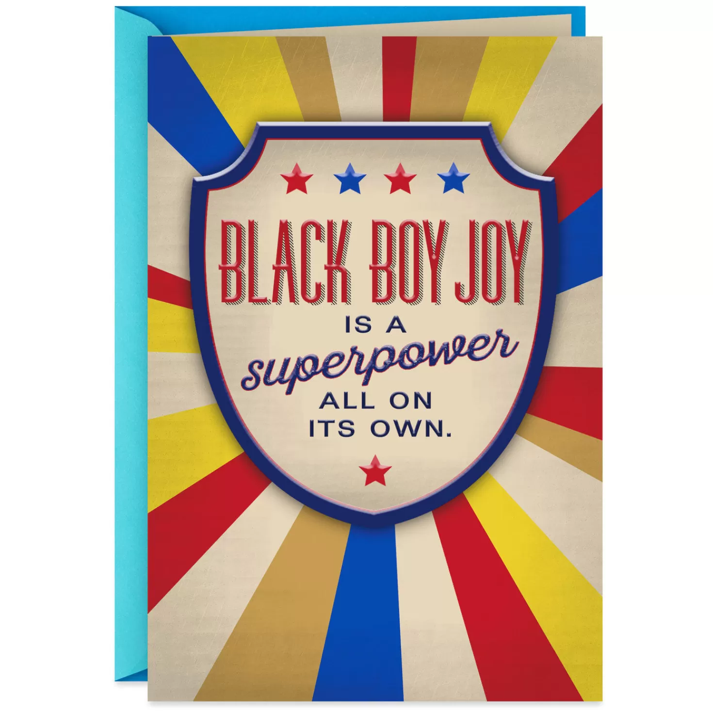 Birthday>Hallmark Black Boy Joy Superpower Birthday Card For Kid