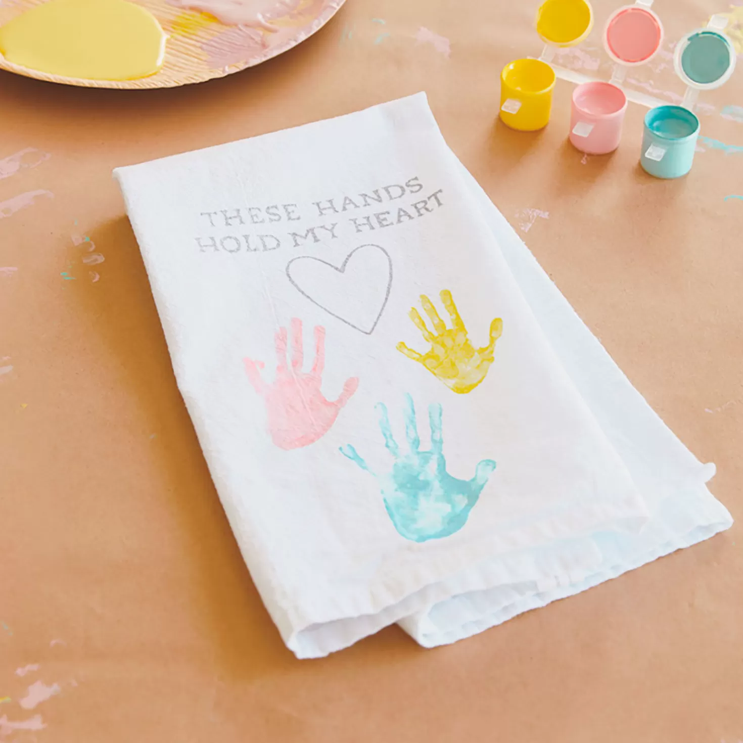 Baby>Hallmark Bless This Mess Tea Towel Handprint Kit