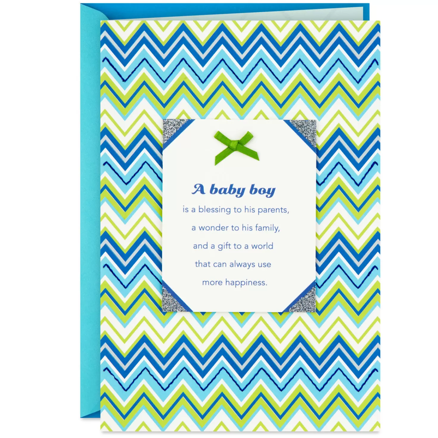 Baby>Hallmark Blessing, Wonder And Gift New Baby Boy Card