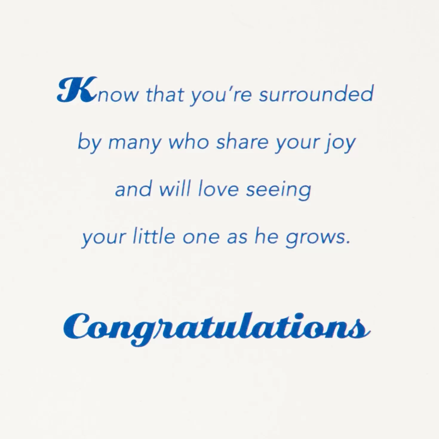 Baby>Hallmark Blessing, Wonder And Gift New Baby Boy Card