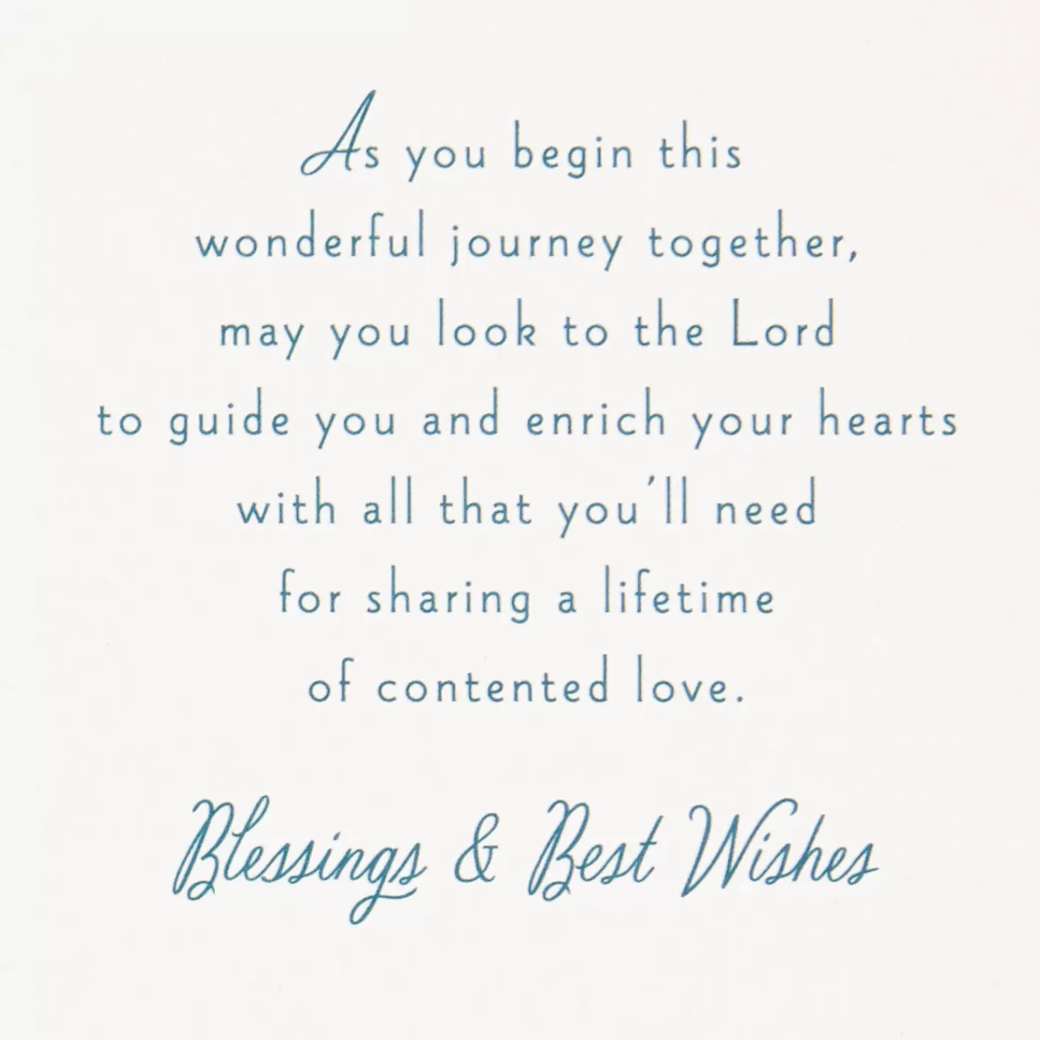 Flash Sale Blessings & Best Wishes Religious Wedding Card Wedding