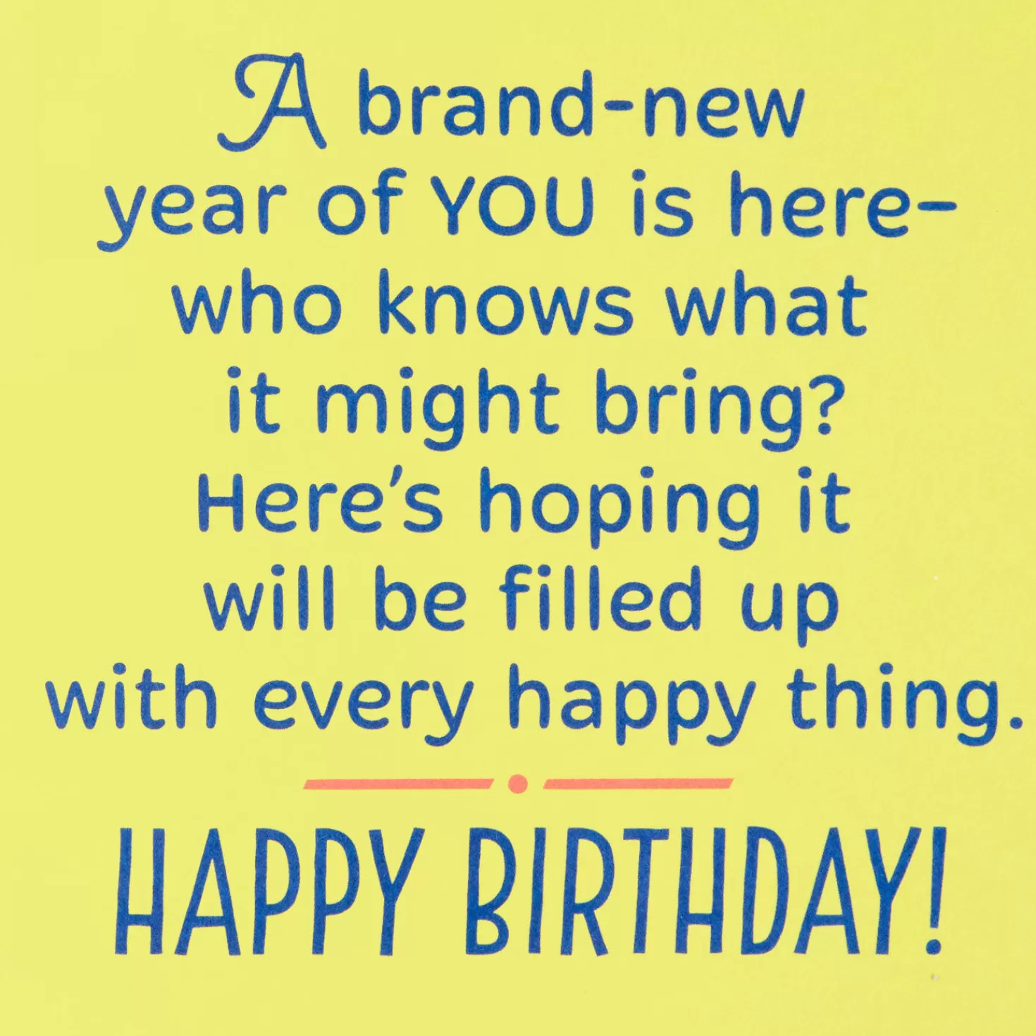 Birthday>Hallmark Brand-New Year Of You Birthday Card