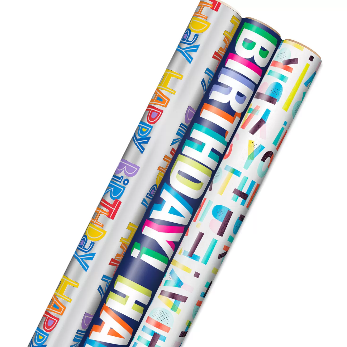 Birthday>Hallmark Bright Birthday Wrapping Paper Collection