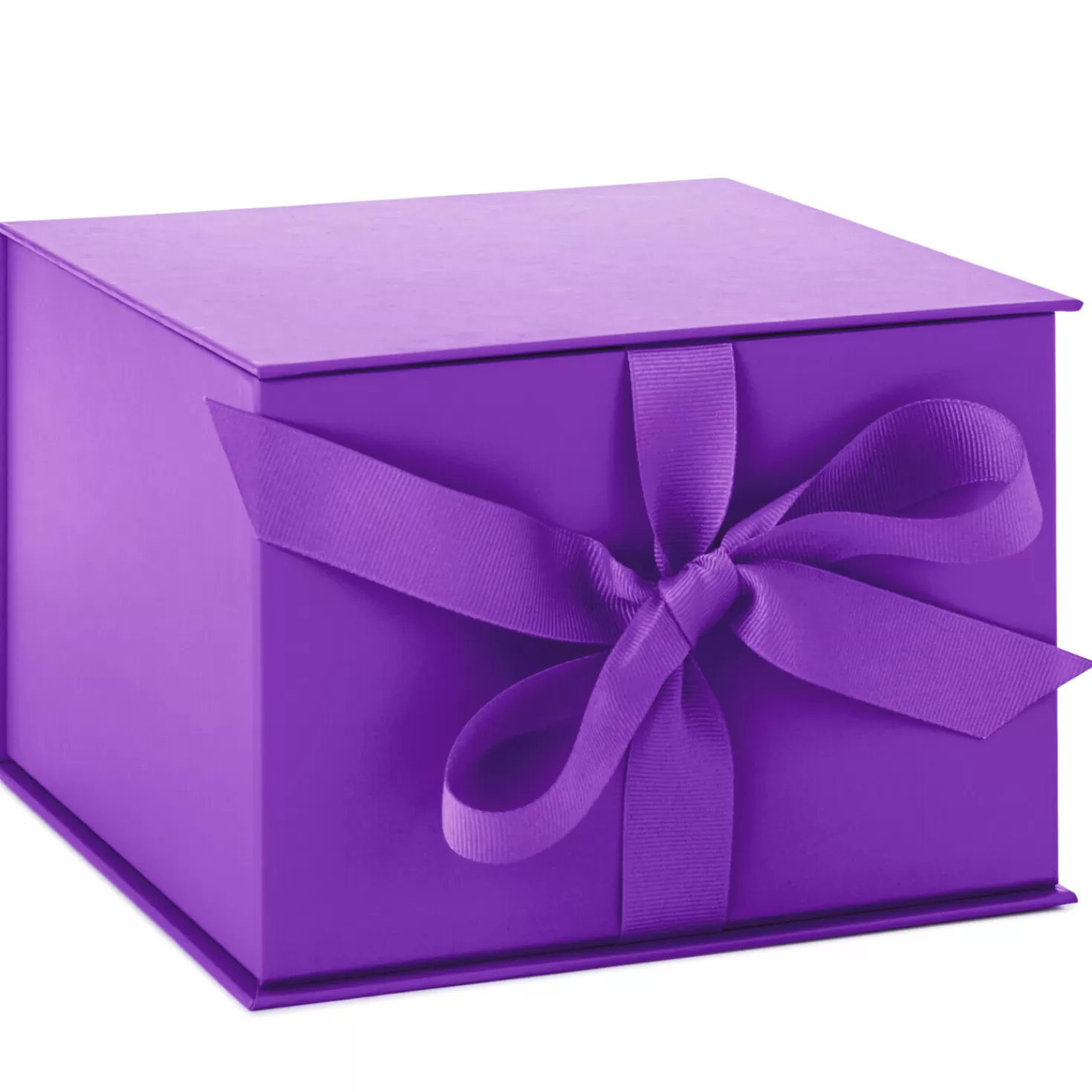 Birthday>Hallmark Bright Purple 5X7 Large Gift Box With Shredded Paper Filler
