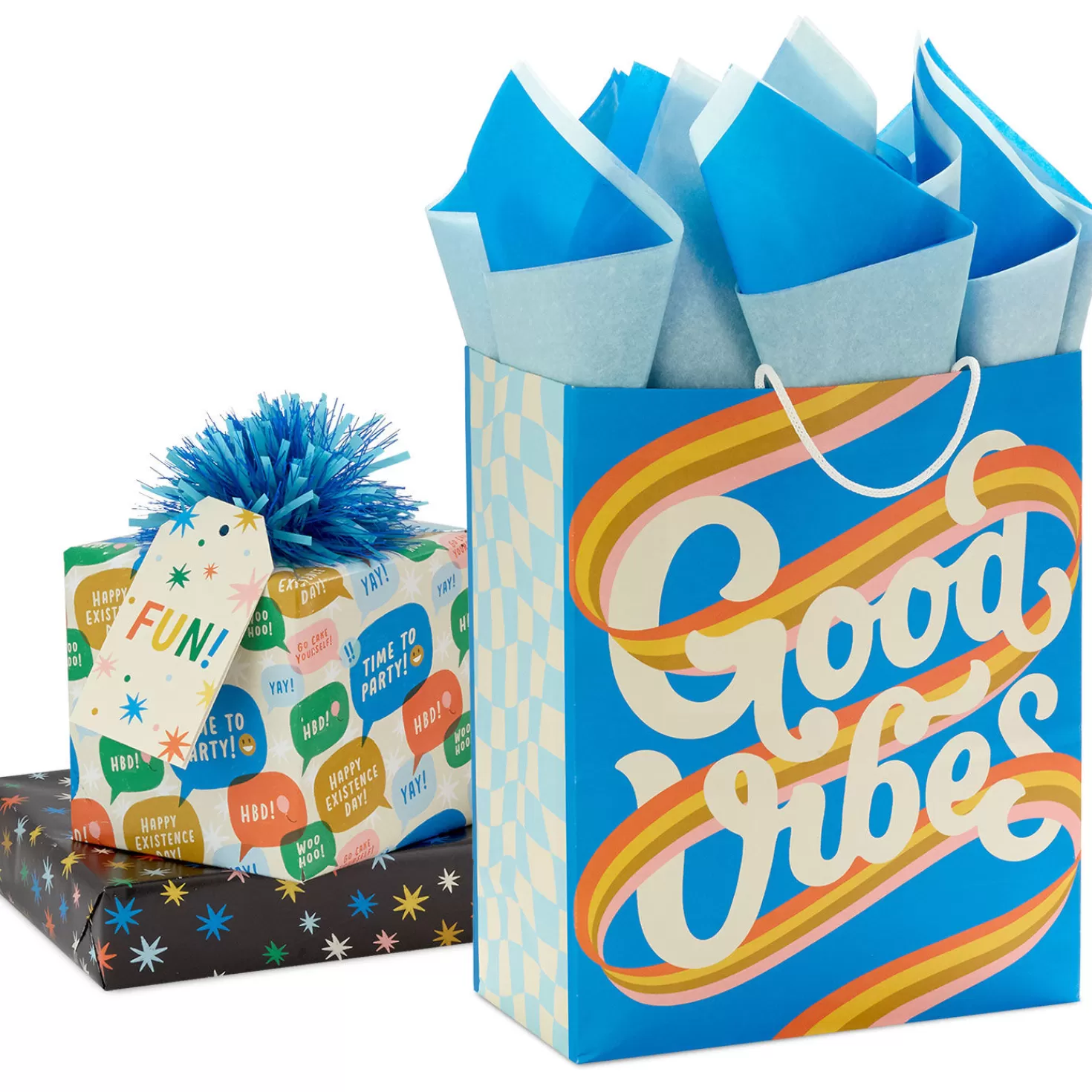 Birthday>Hallmark Bright Vibes Gift Wrap Collection