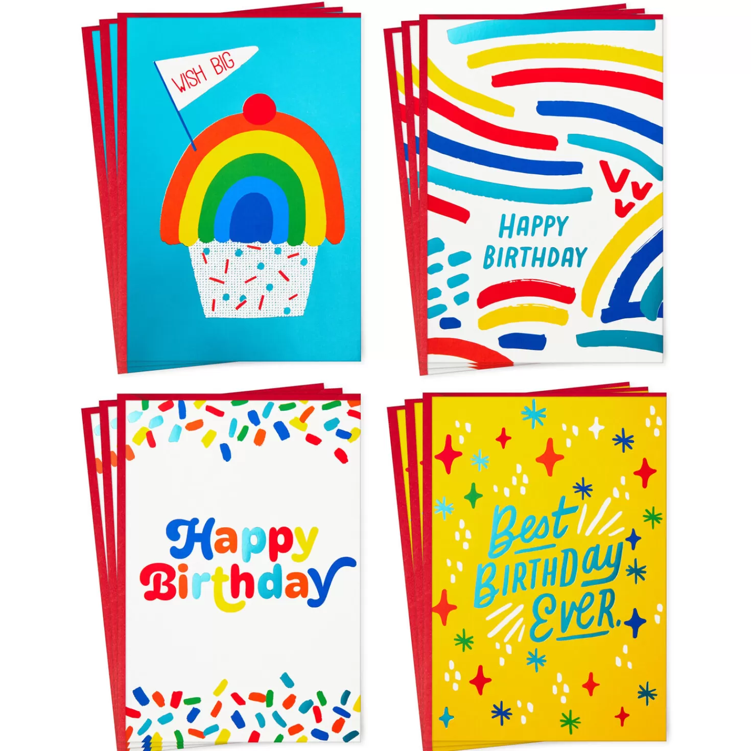 Birthday>Hallmark Bright Wishes Assorted Birthday Cards, Pack Of 12