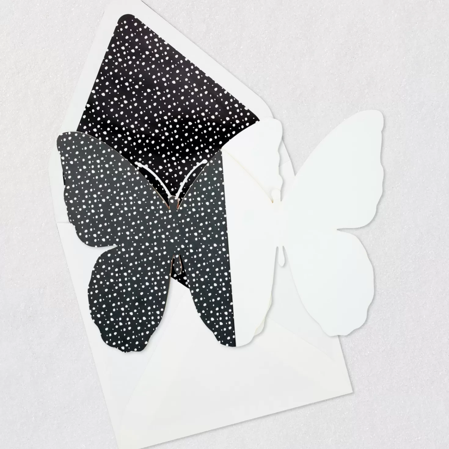 Cheap Brilliant Butterfly Die-Cut Blank Card Encouragement