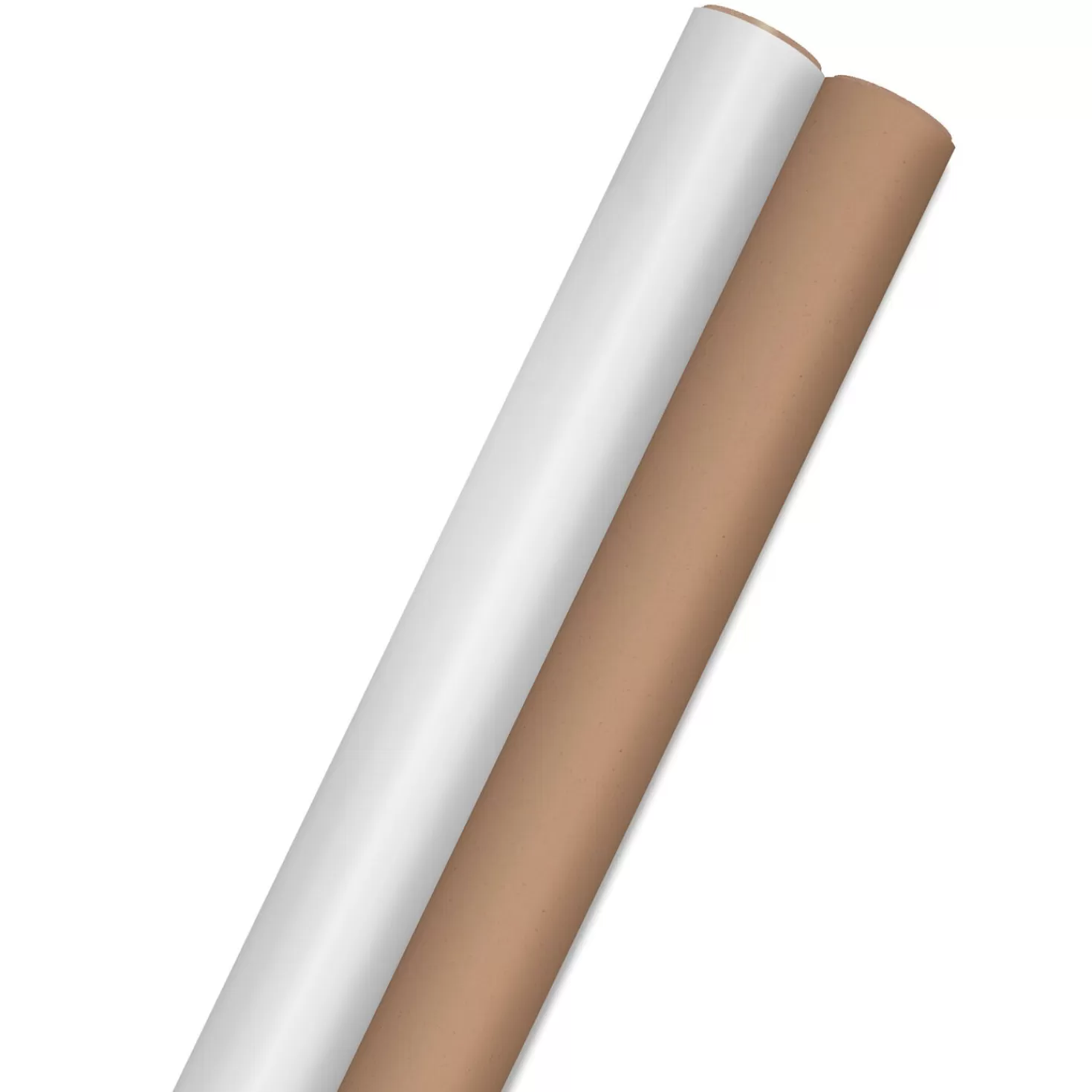 Birthday>Hallmark Bulk Kraft Paper And White 2-Pack Wrapping Paper, 160 Sq. Ft. Total