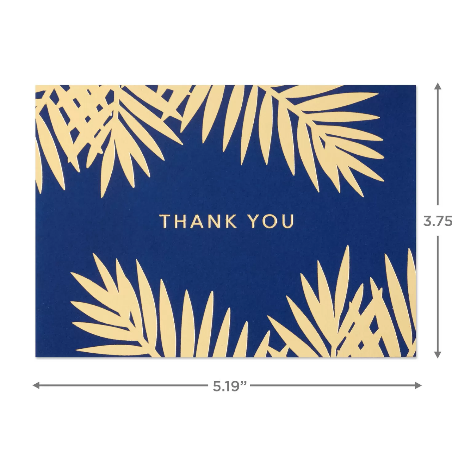 Clearance Bulk Navy And Gold Assorted Blank Thank-You Notes, Box Of 120 Thank You