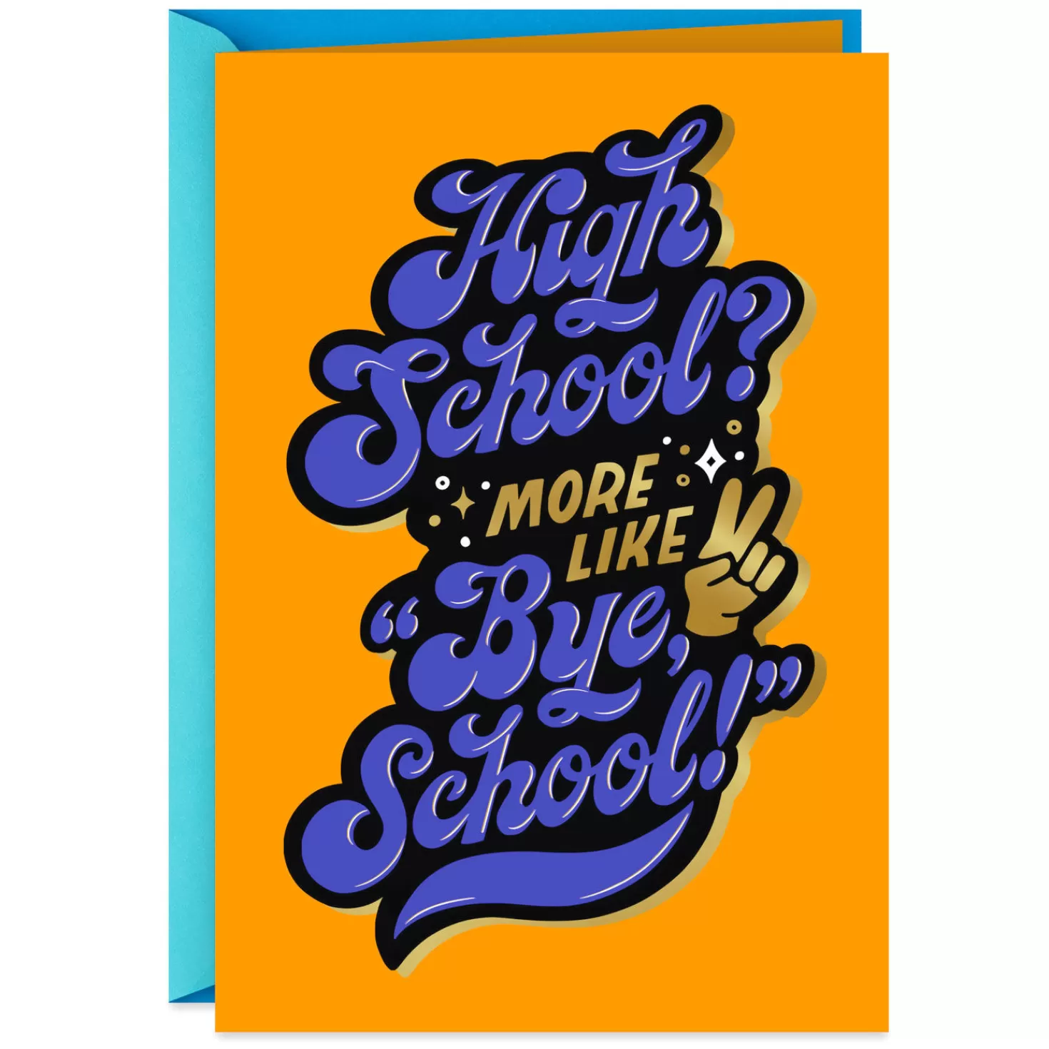 Outlet Bye, School High School Graduation Card Graduation