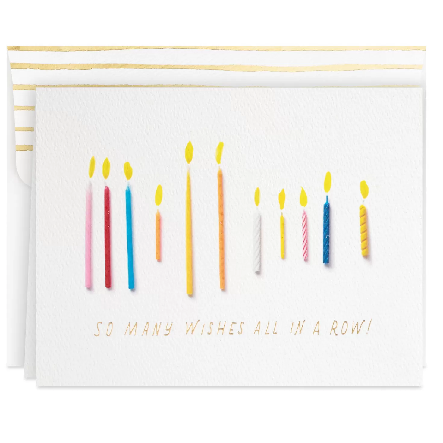 Birthday>Hallmark Candles So Many Wishes Birthday Card