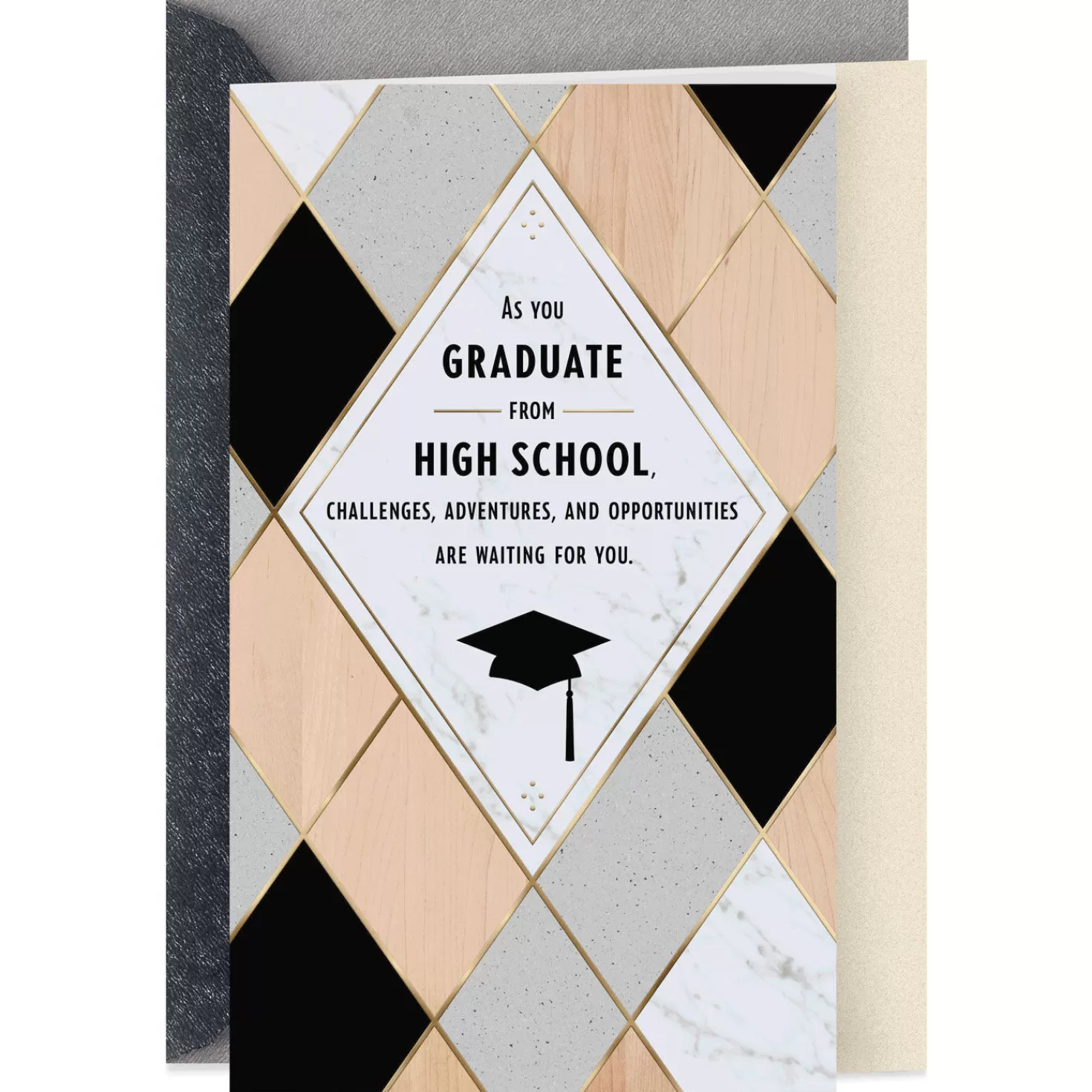Outlet Celebrating You Diamond Pattern High School Graduation Card Graduation