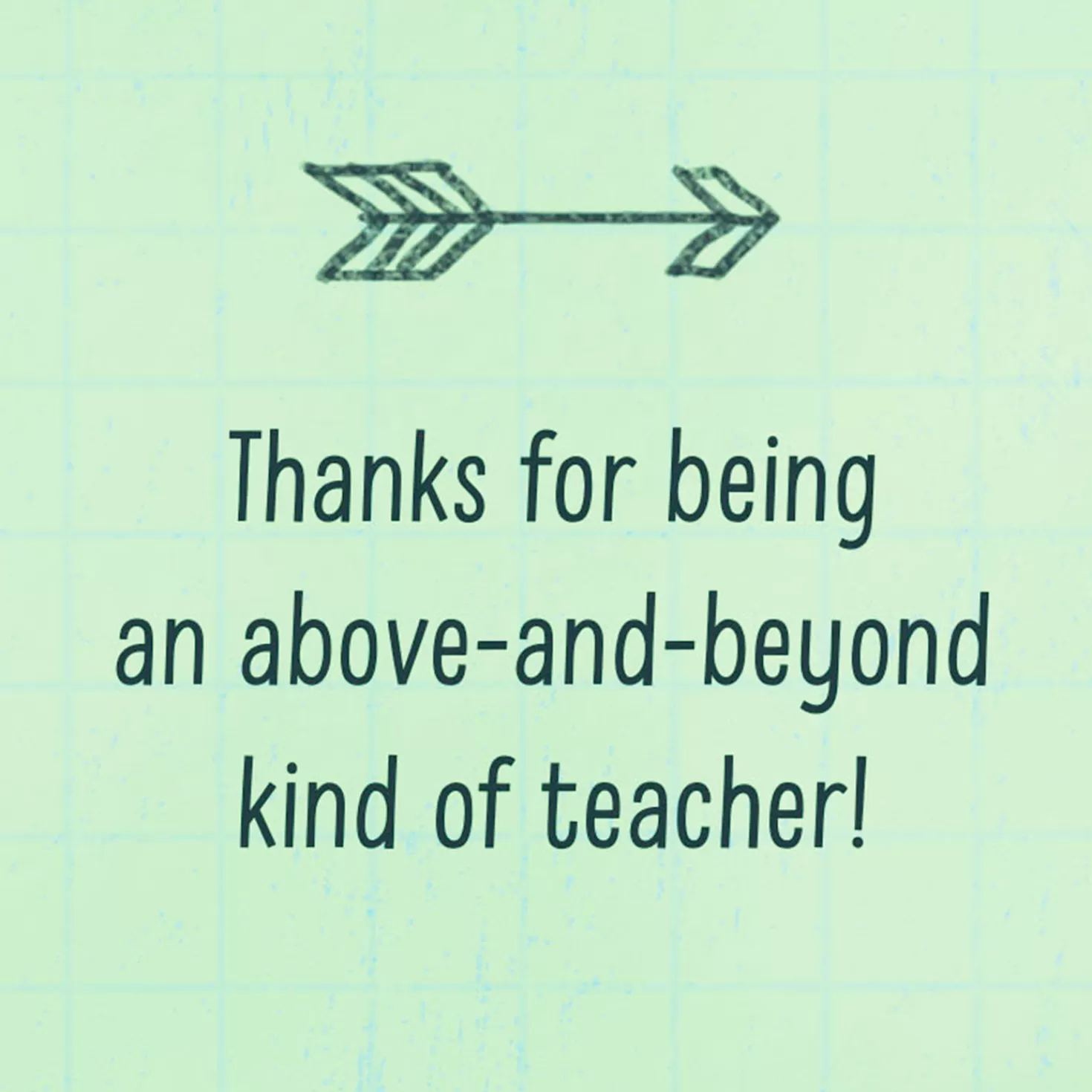 Store Chalkboard Doodles Thank-You Card For Teacher Thank You