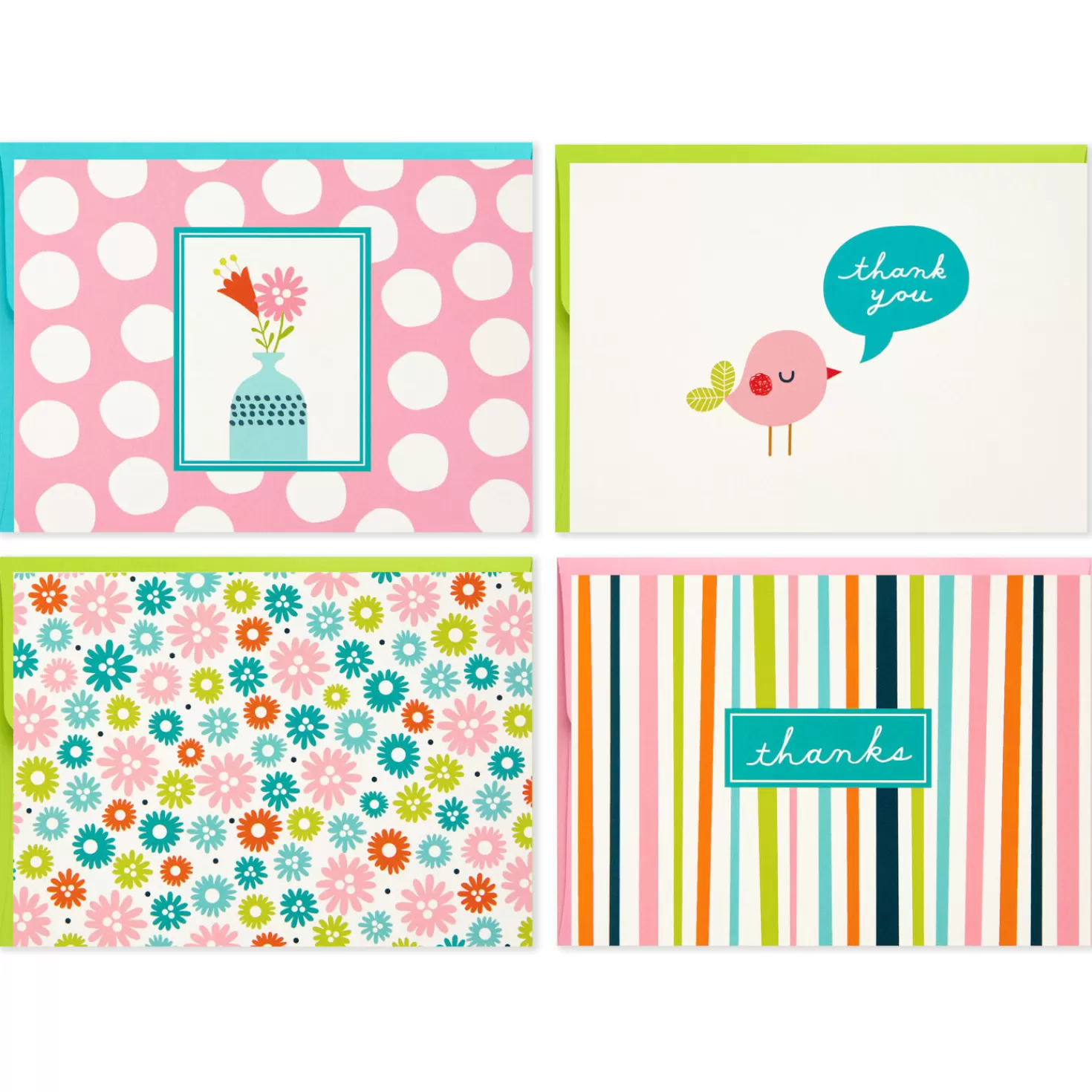 Flash Sale Cheery Assorted Thank-You And Blank Note Cards, Box Of 40 Thank You