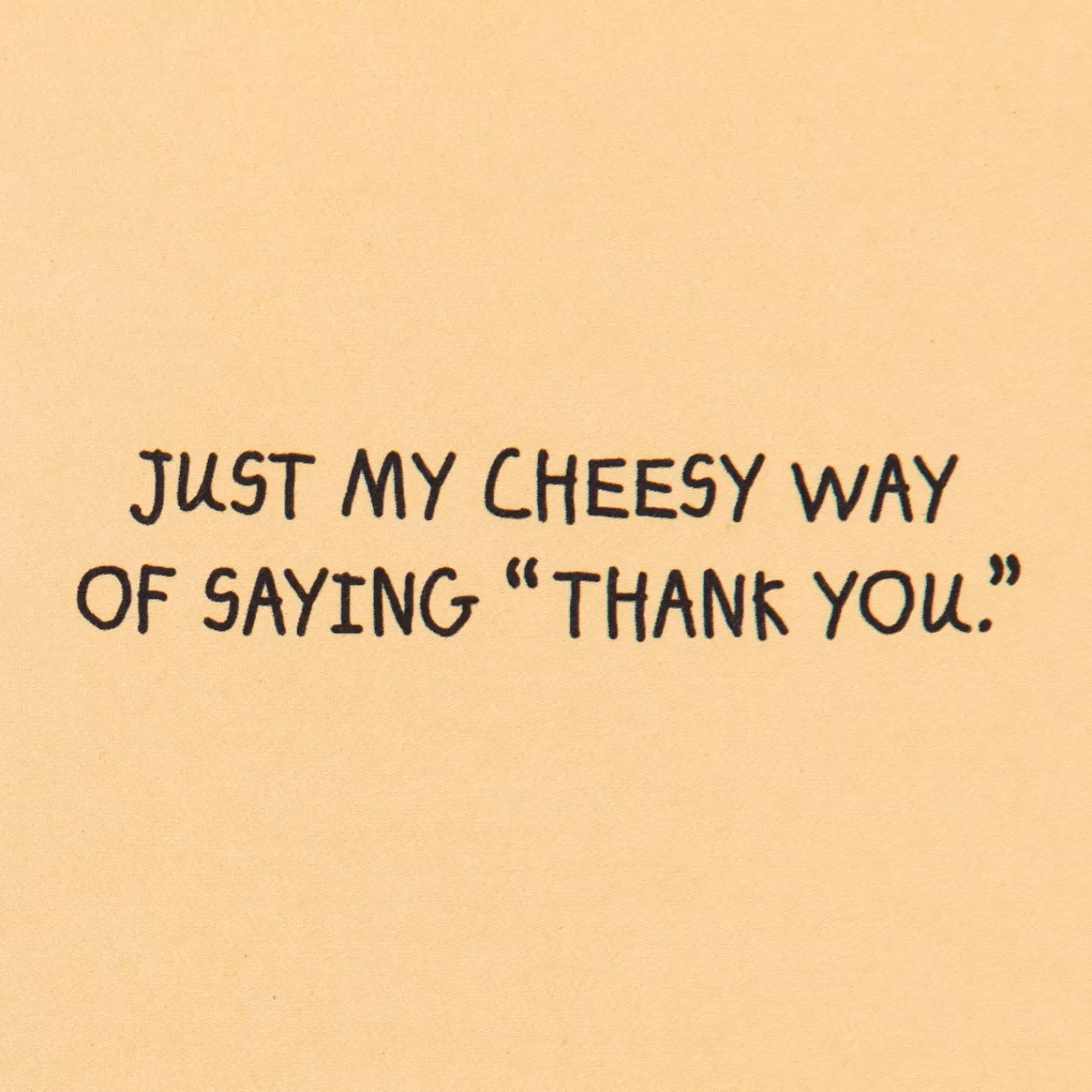 Shop Cheesy Pun Funny Thank-You Card Thank You